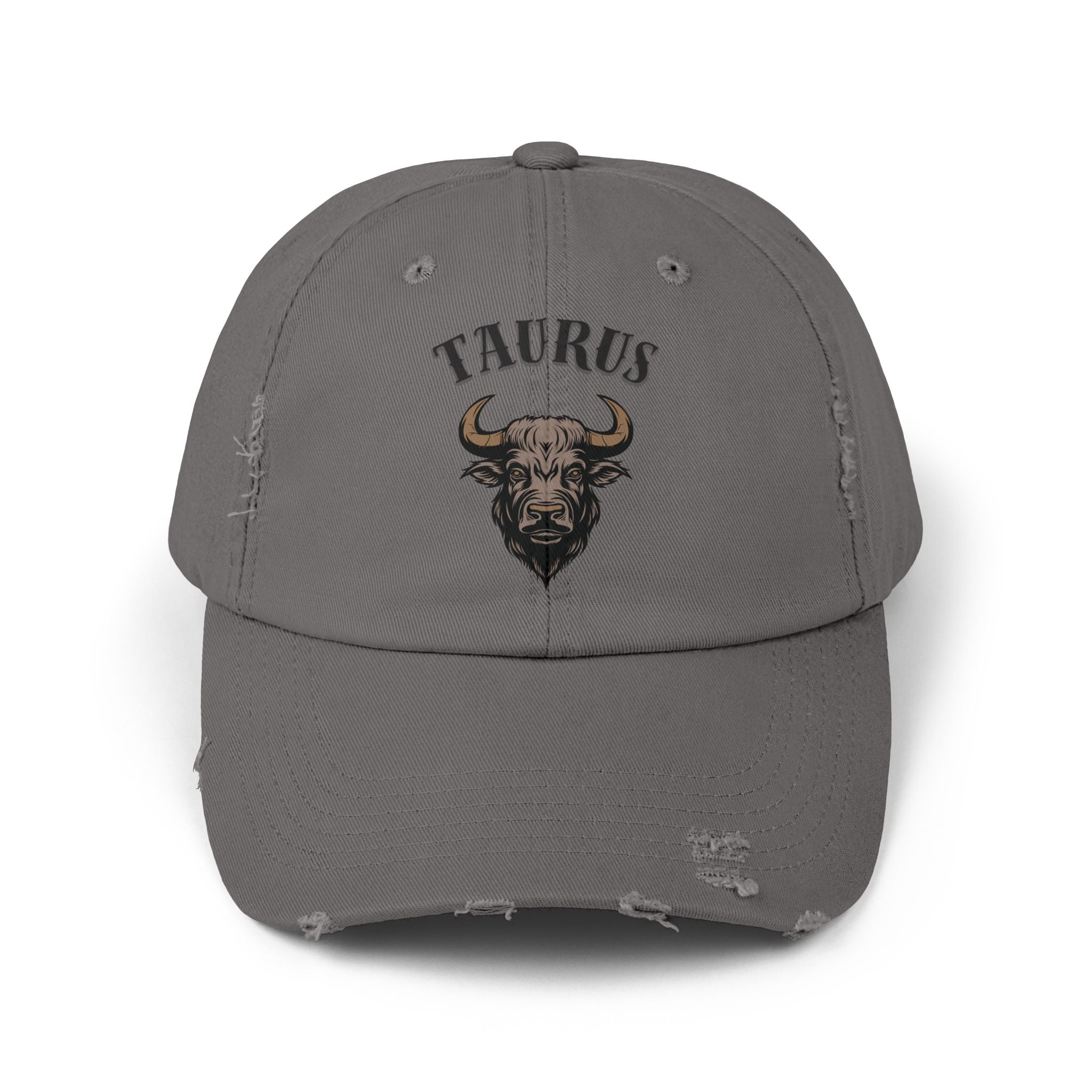 SABAS Taurus Zodiac Sign Distressed Cap