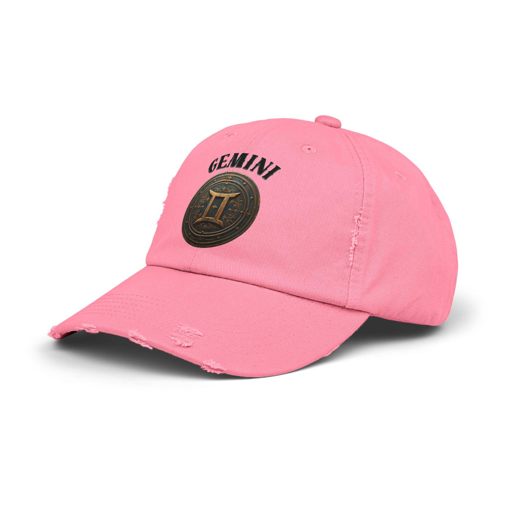 SABAS Gemini Zodiac Sign Distressed Cap