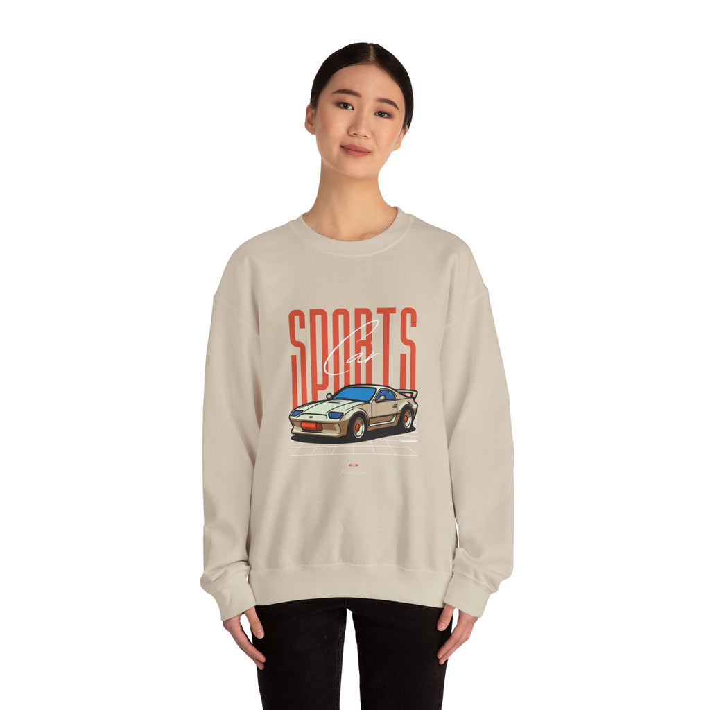 SABAS-Sports Car Sweatshirt — Vintage Racing Graphic Crewneck