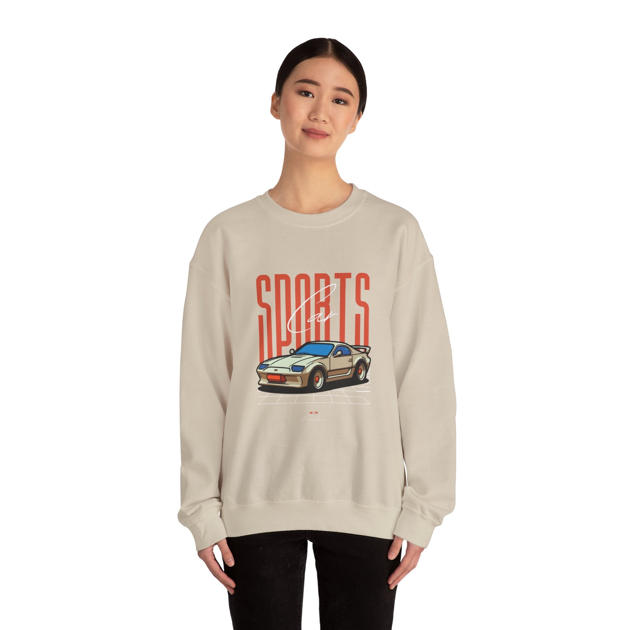 SABAS-Sports Car Sweatshirt — Vintage Racing Graphic Crewneck