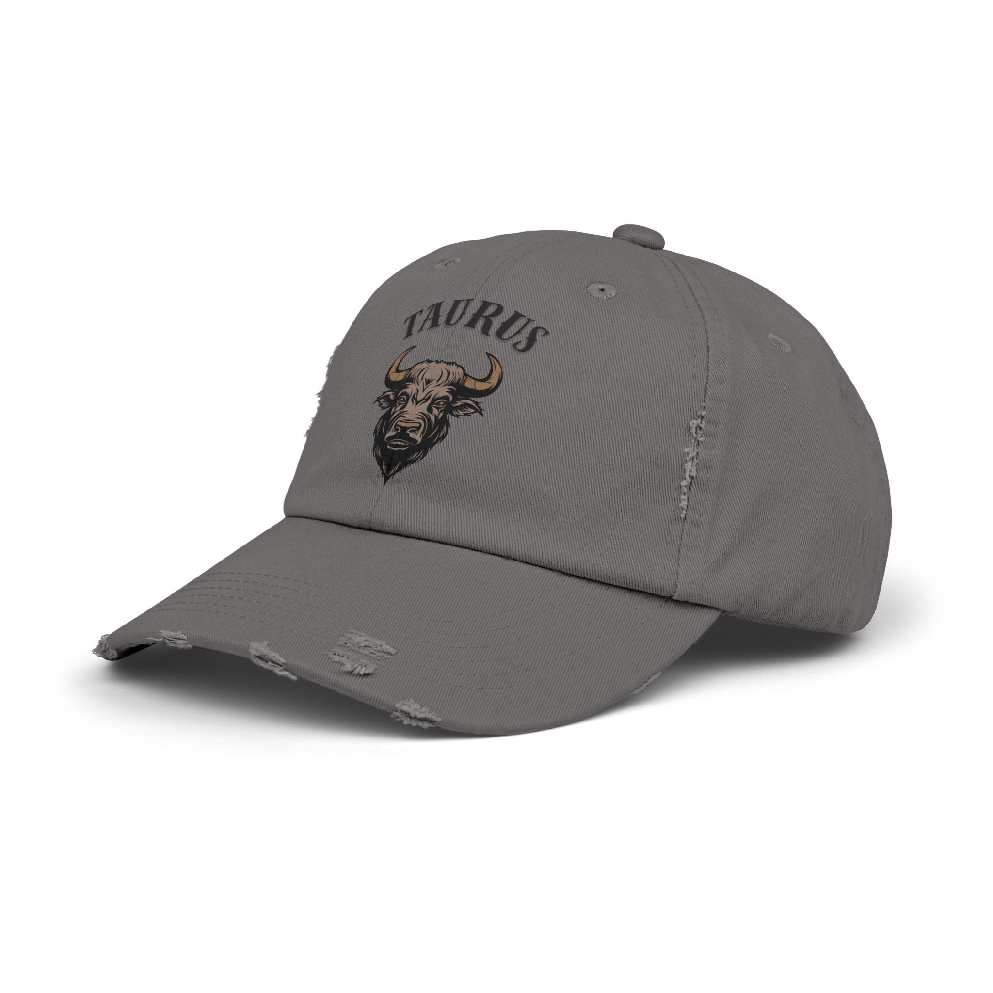 SABAS Taurus Zodiac Sign Distressed Cap