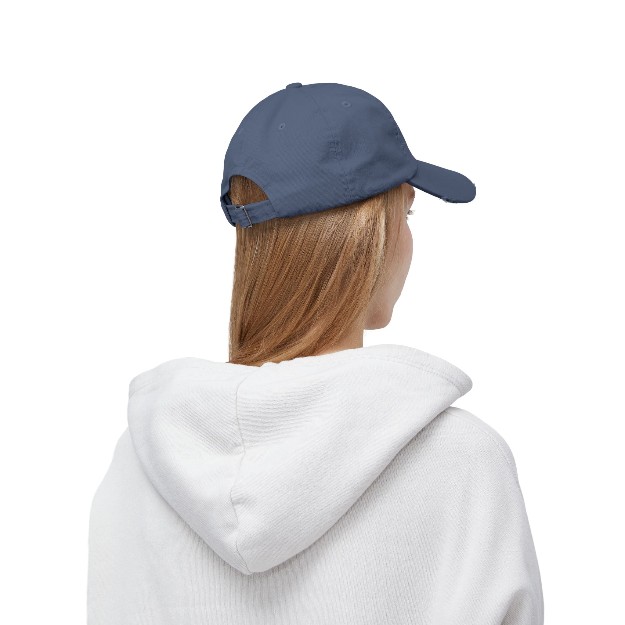 SABAS Pisces Zodiac Sign Distressed Cap Fish Horoscope DTF Hat