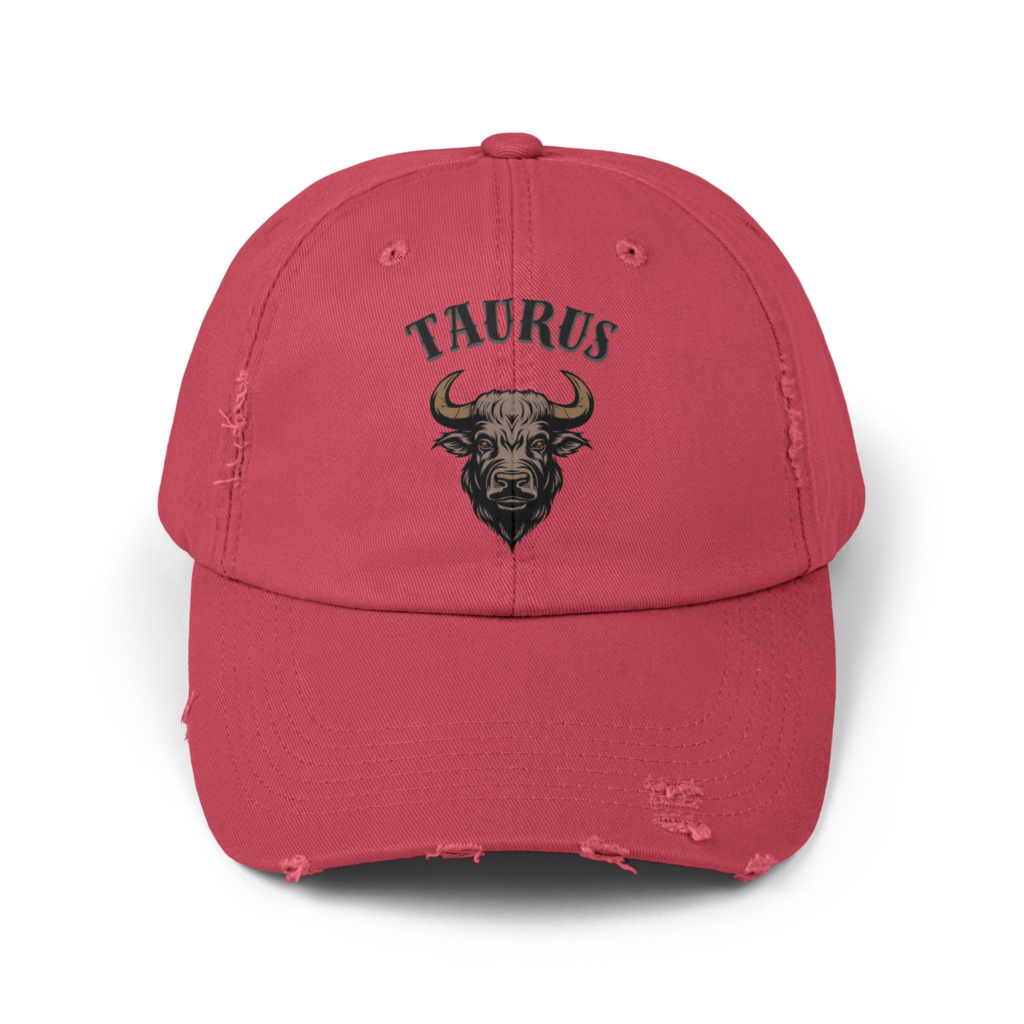 SABAS Taurus Zodiac Sign Distressed Cap