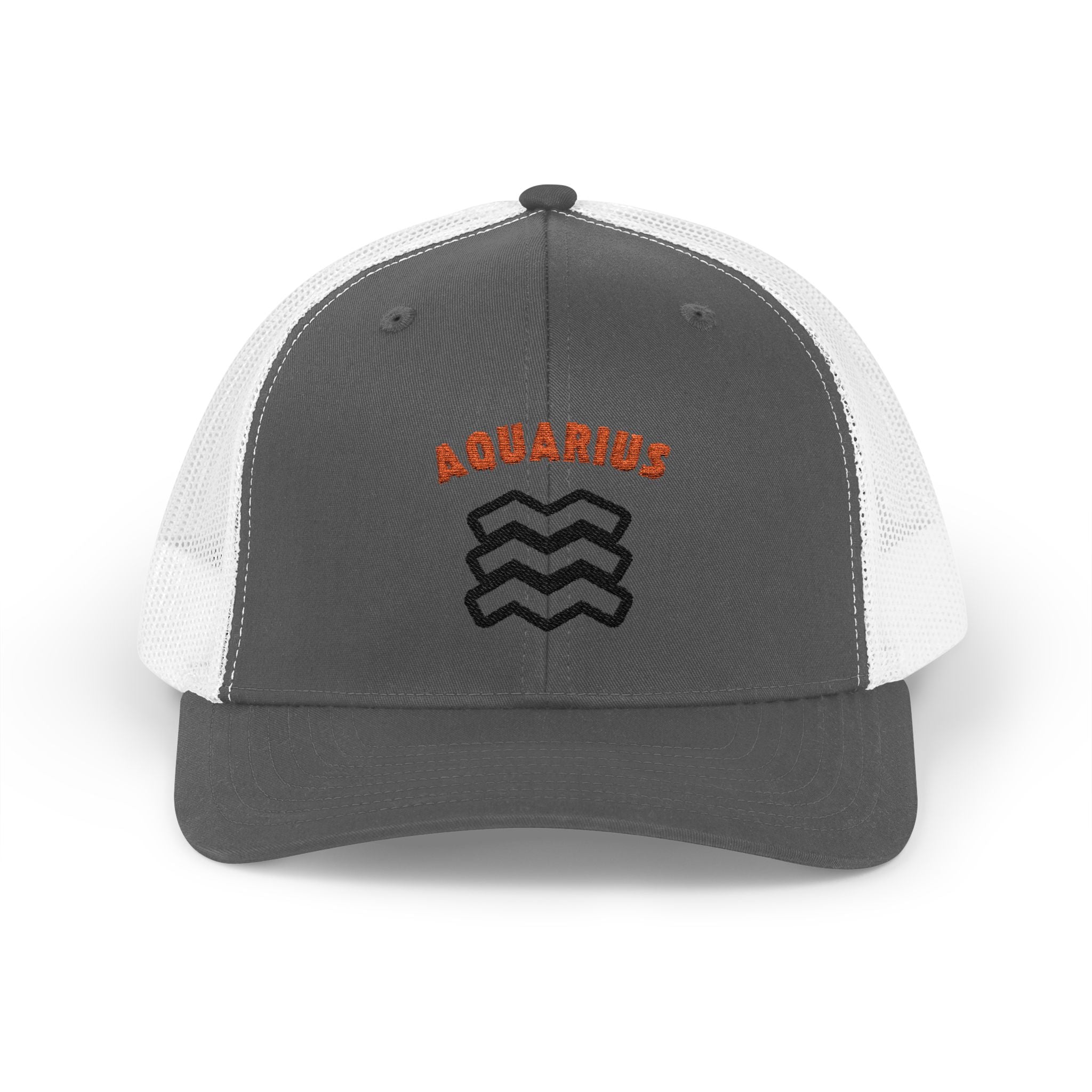 SABAS Embroidered Snapback Trucker Cap – Aquarius Zodiac Cap