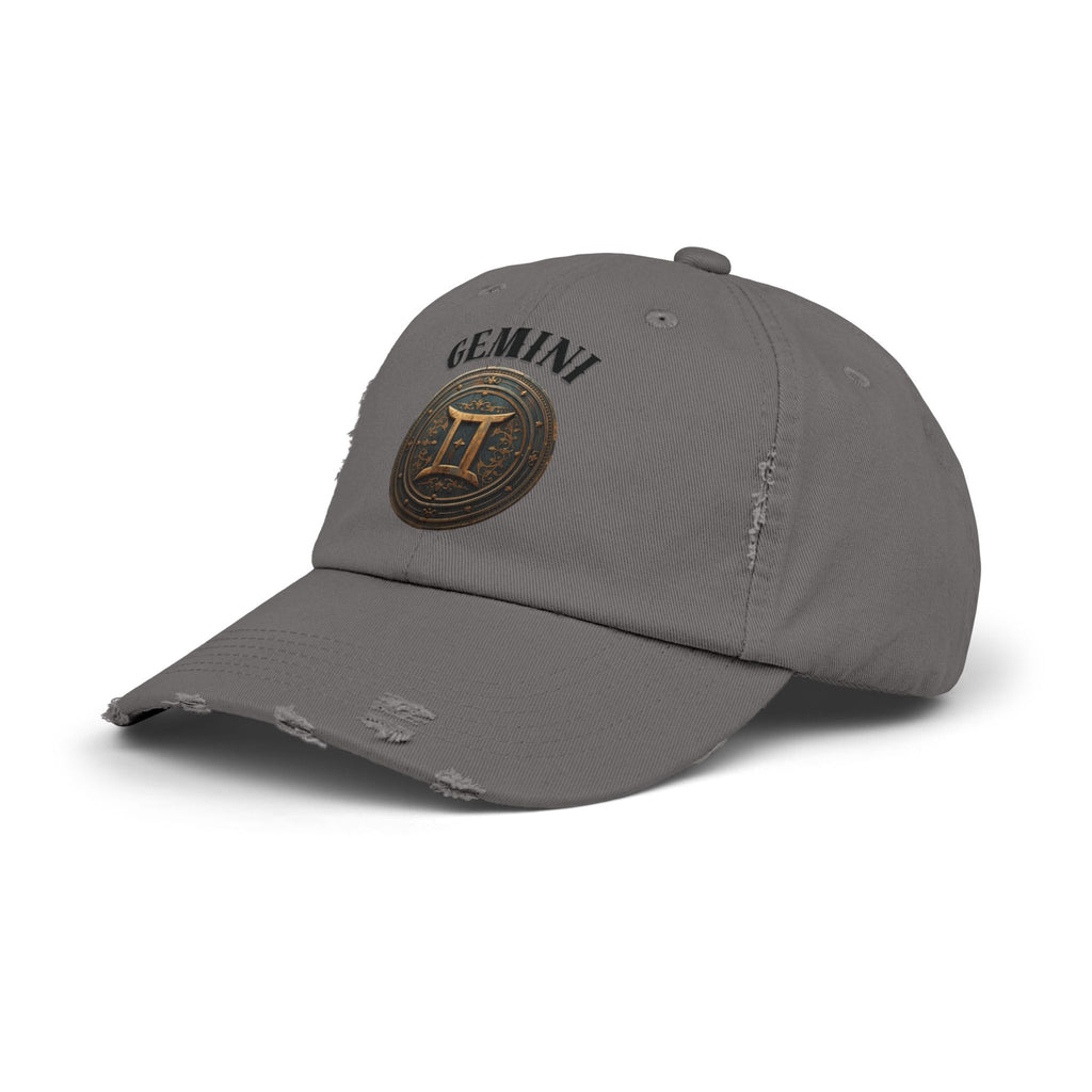 SABAS Gemini Zodiac Sign Distressed Cap