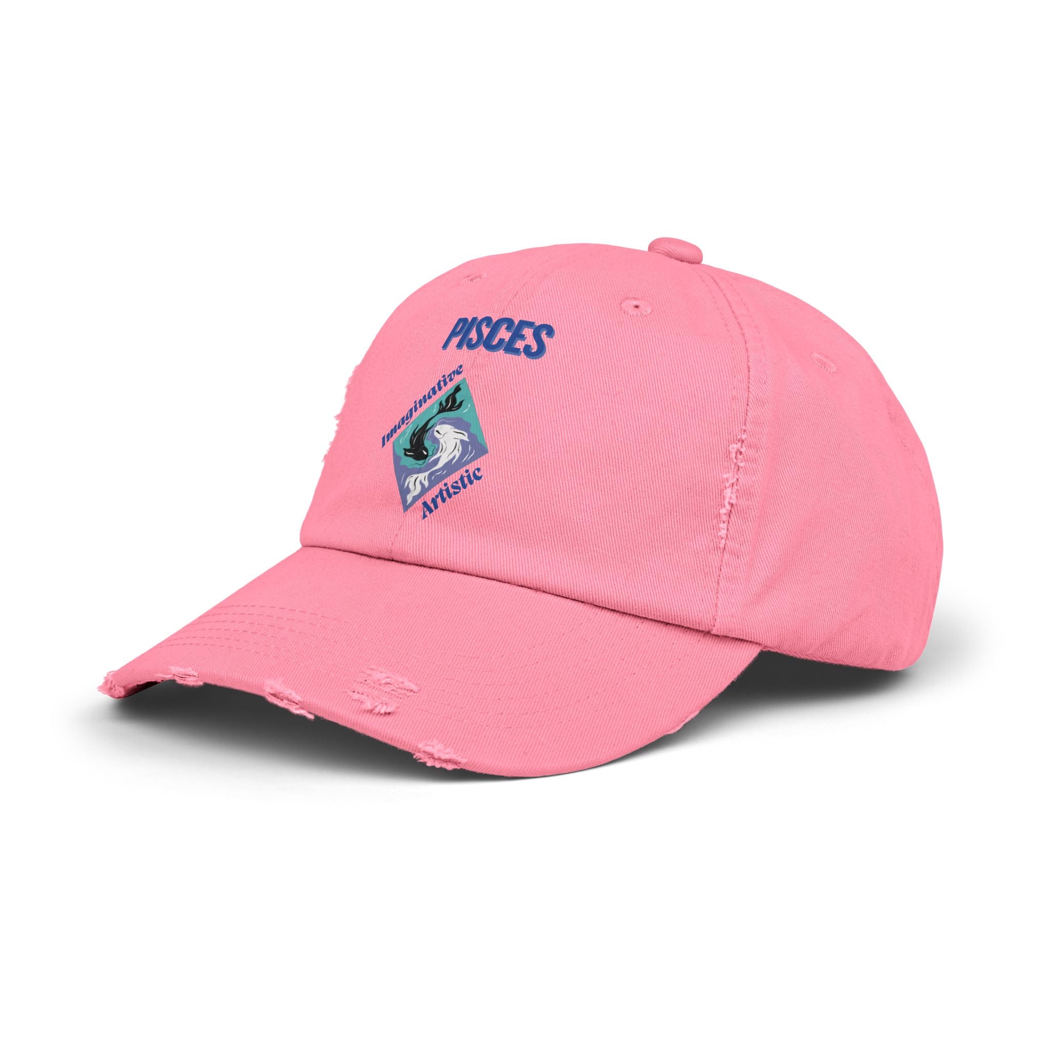 SABAS Pisces Distressed Cap Zodiac Sign Fish Design