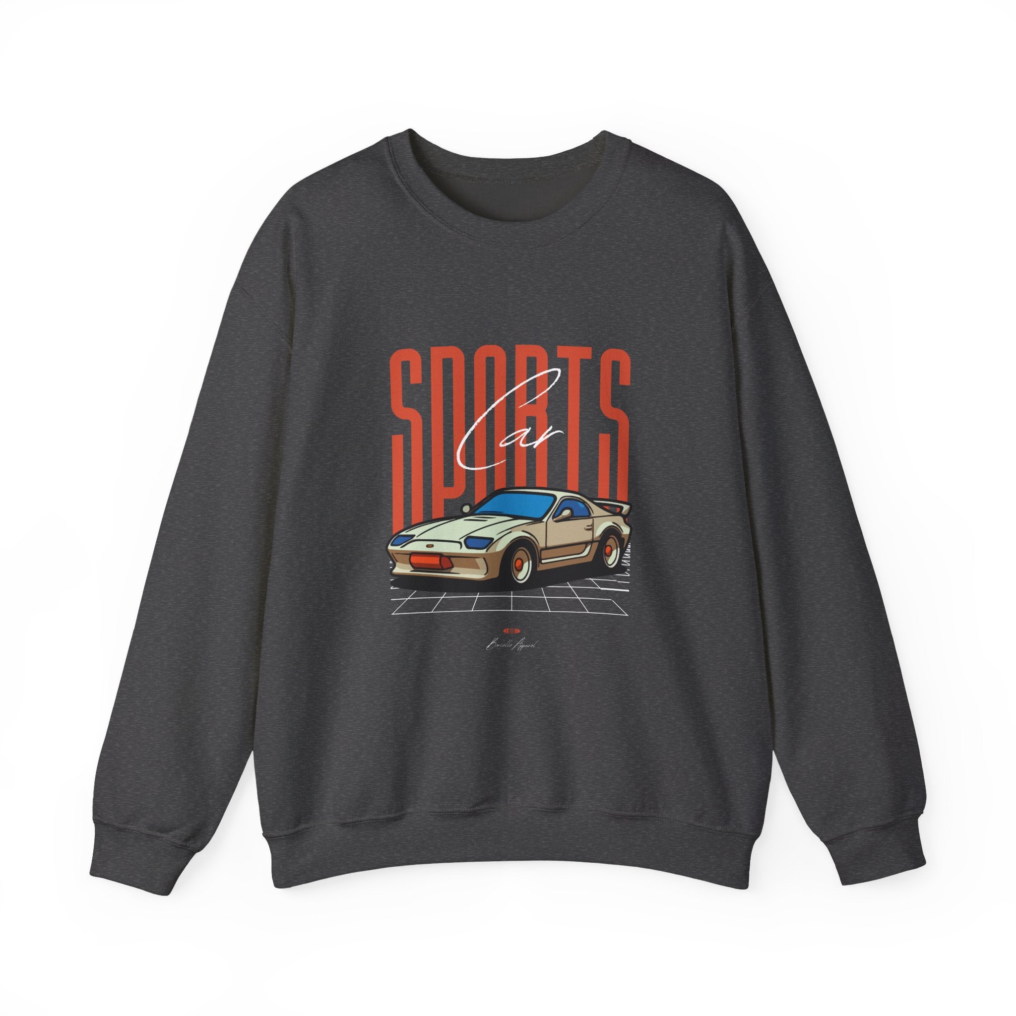 SABAS-Sports Car Sweatshirt — Vintage Racing Graphic Crewneck