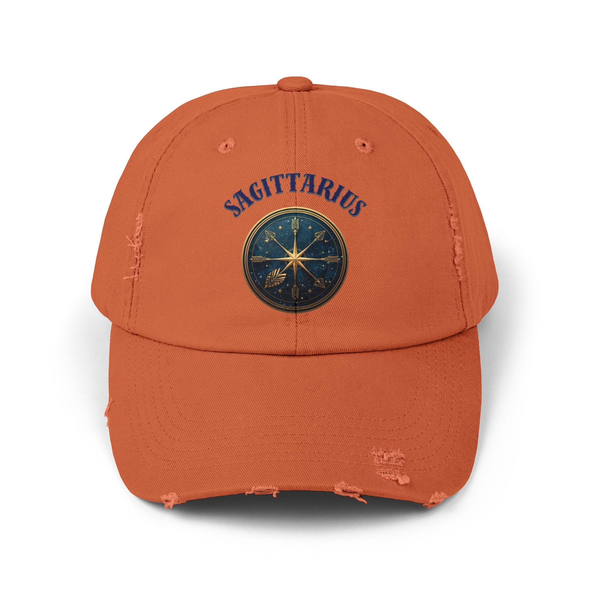 SABAS Sagittarius Distressed Cap Zodiac Star Compass Cap