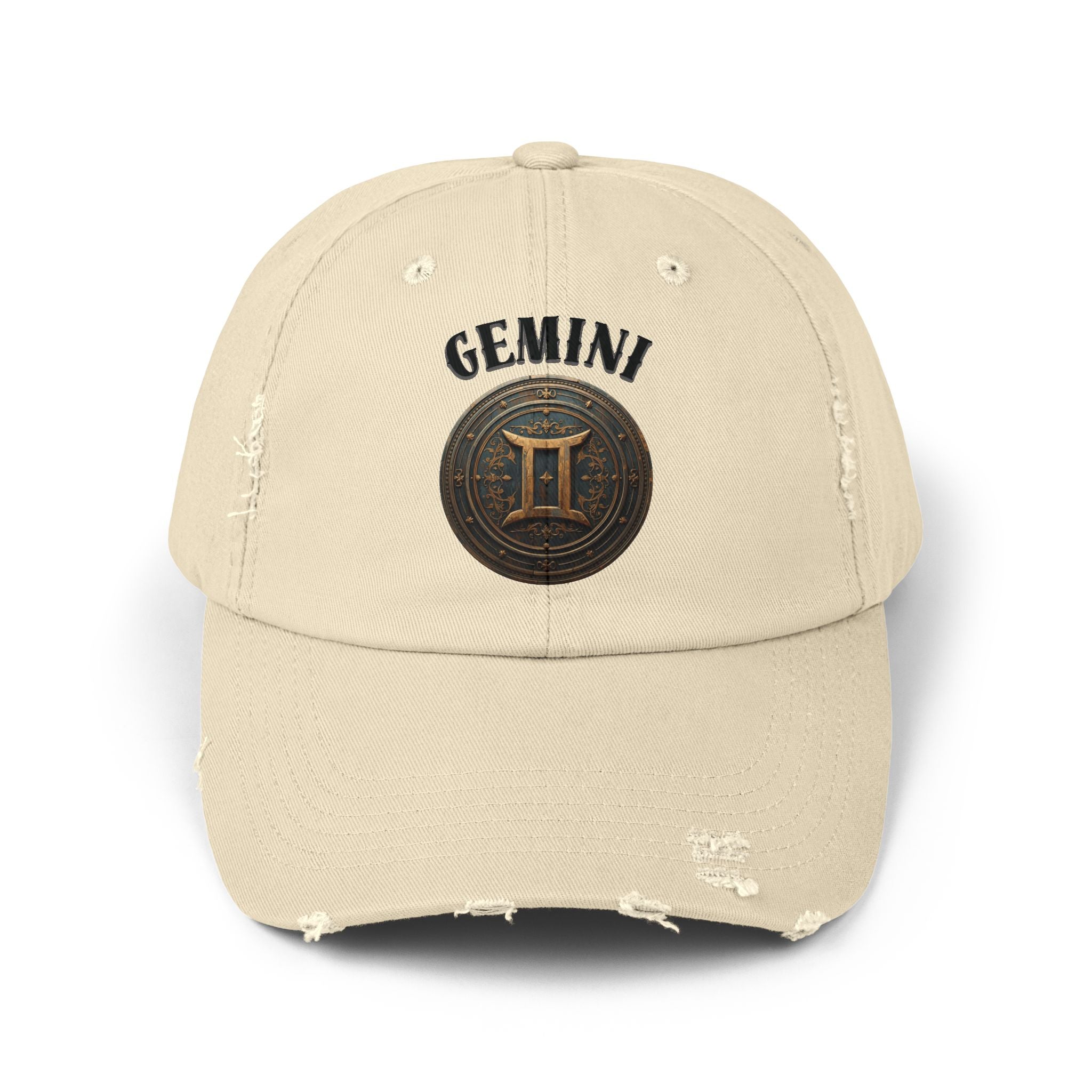 SABAS Gemini Zodiac Sign Distressed Cap