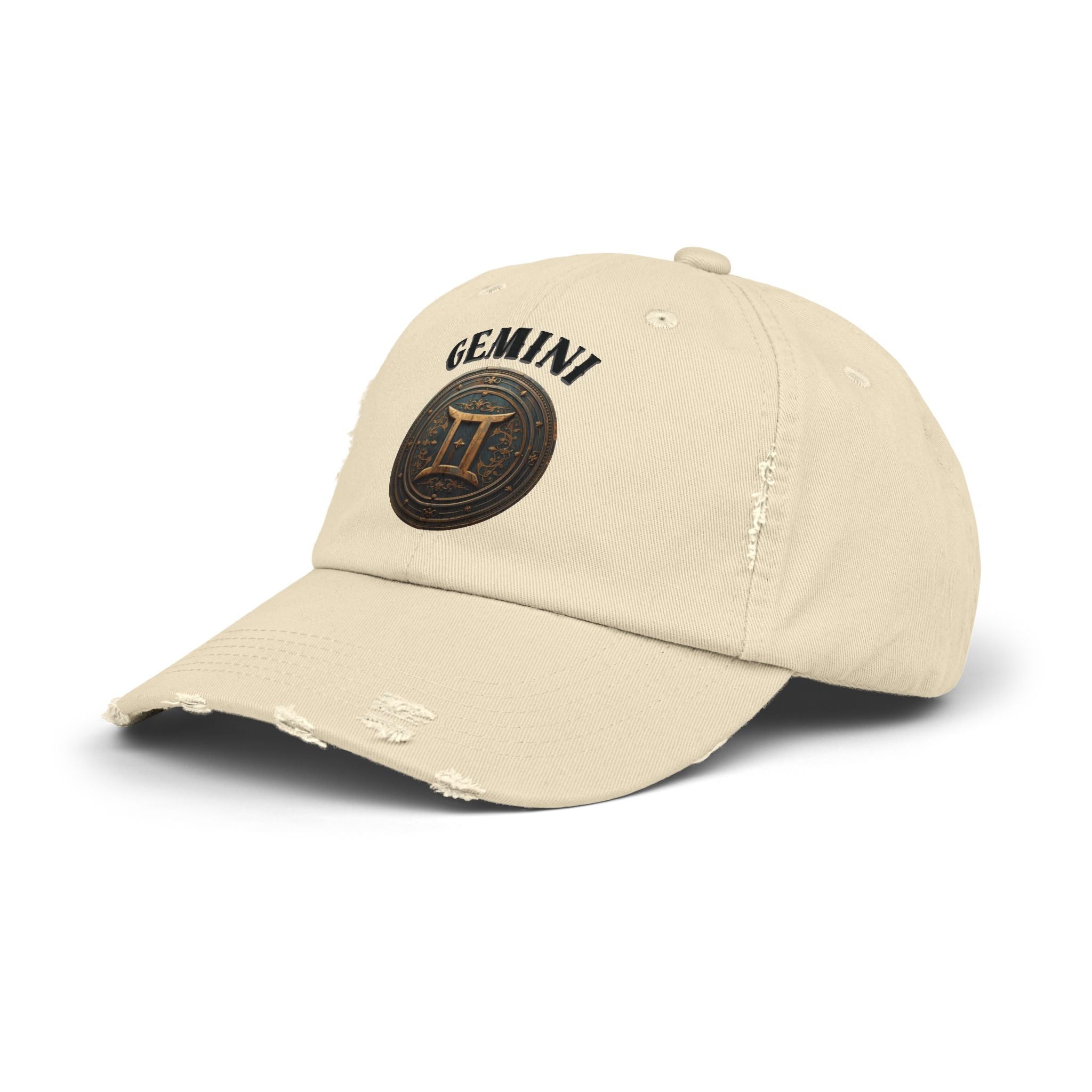 SABAS Gemini Zodiac Sign Distressed Cap