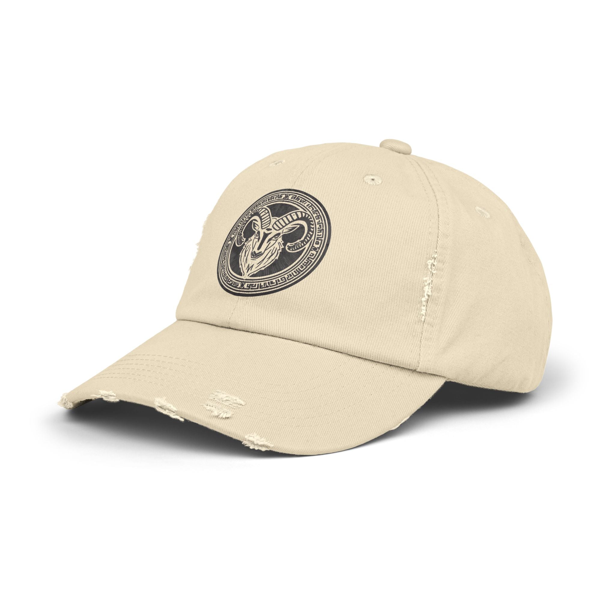 SABAS Capricorn Zodiac Sign Distressed Cap