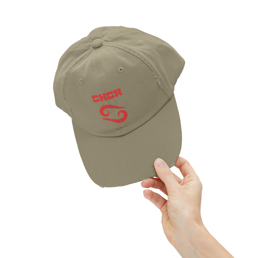 SABAS Cancer Zodiac Distressed Cap