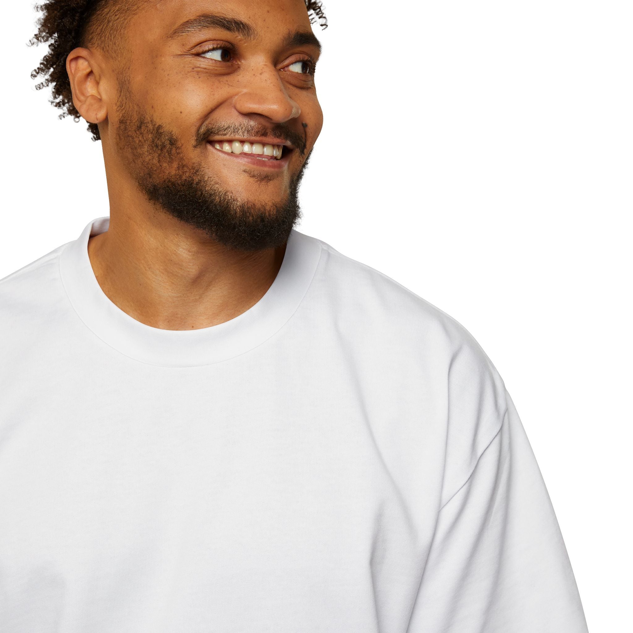 SABAS Men's Heavy Oversized Tee - White Color Fits All Size