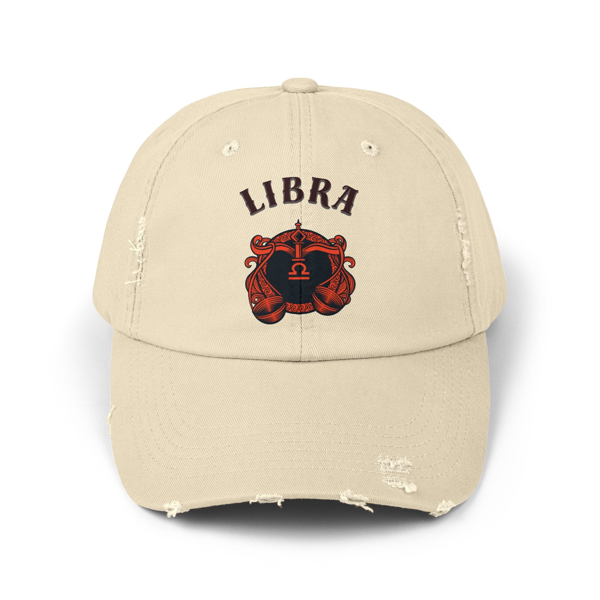 SABAS Libra Zodiac Distressed Cap