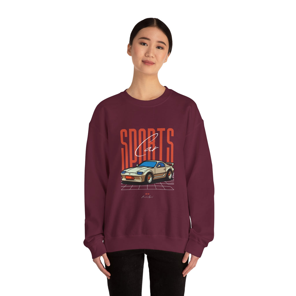 SABAS-Sports Car Sweatshirt — Vintage Racing Graphic Crewneck