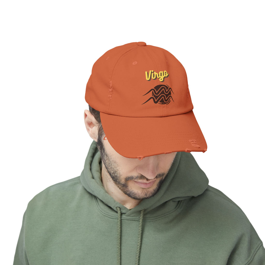 SABAS Virgo Distressed Cap Zodiac Sign