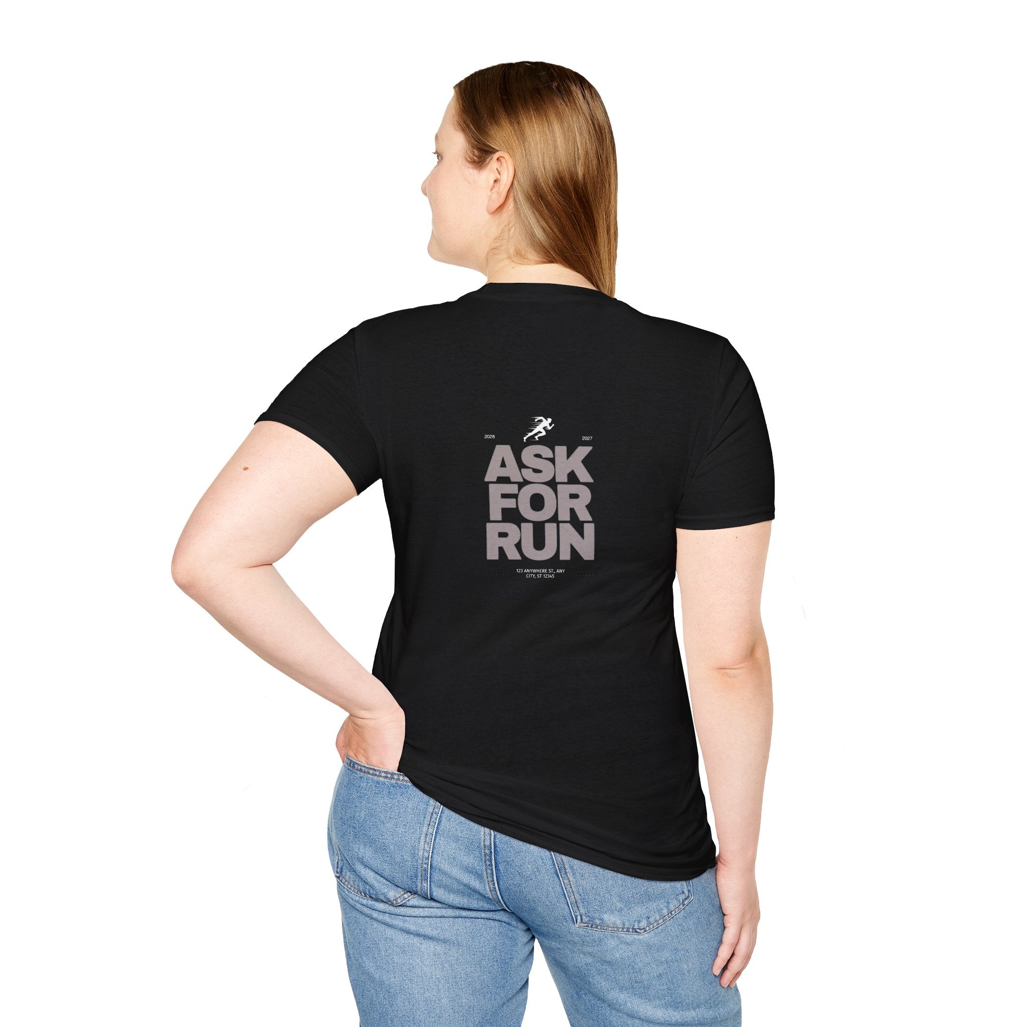 Sabas Ask For Run T-Shirt — Unisex-Minimalist Motivational Running Tee