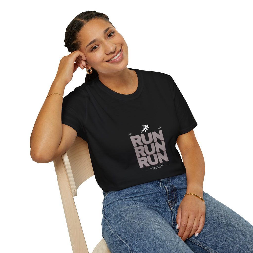 Sabas Ask For Run T-Shirt — Unisex-Minimalist Motivational Running Tee