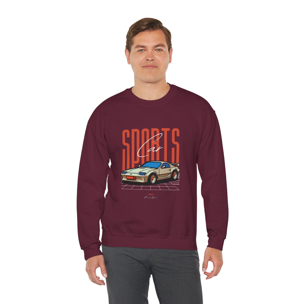 SABAS-Sports Car Sweatshirt — Vintage Racing Graphic Crewneck