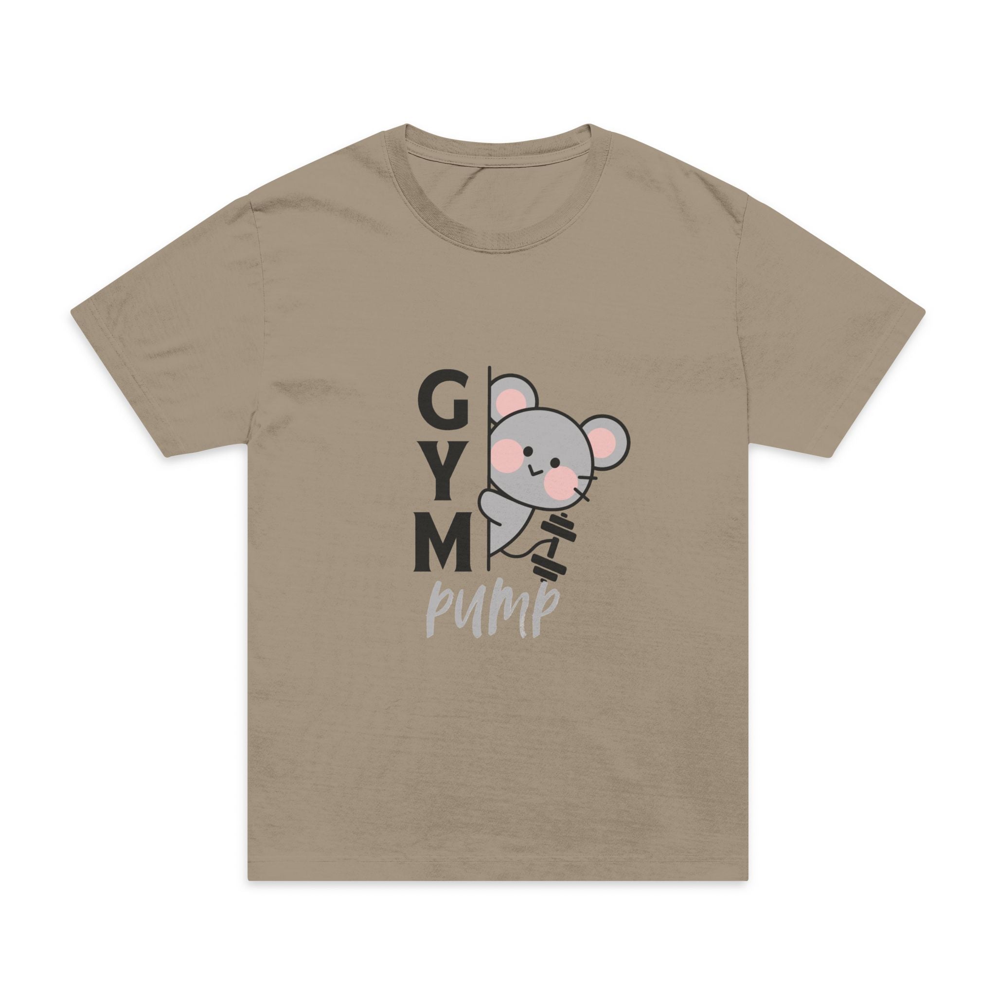 Sabas Gym Pump Cute Koala T-Shirt — "Gym Pump" Front & "Push Yourself" Back