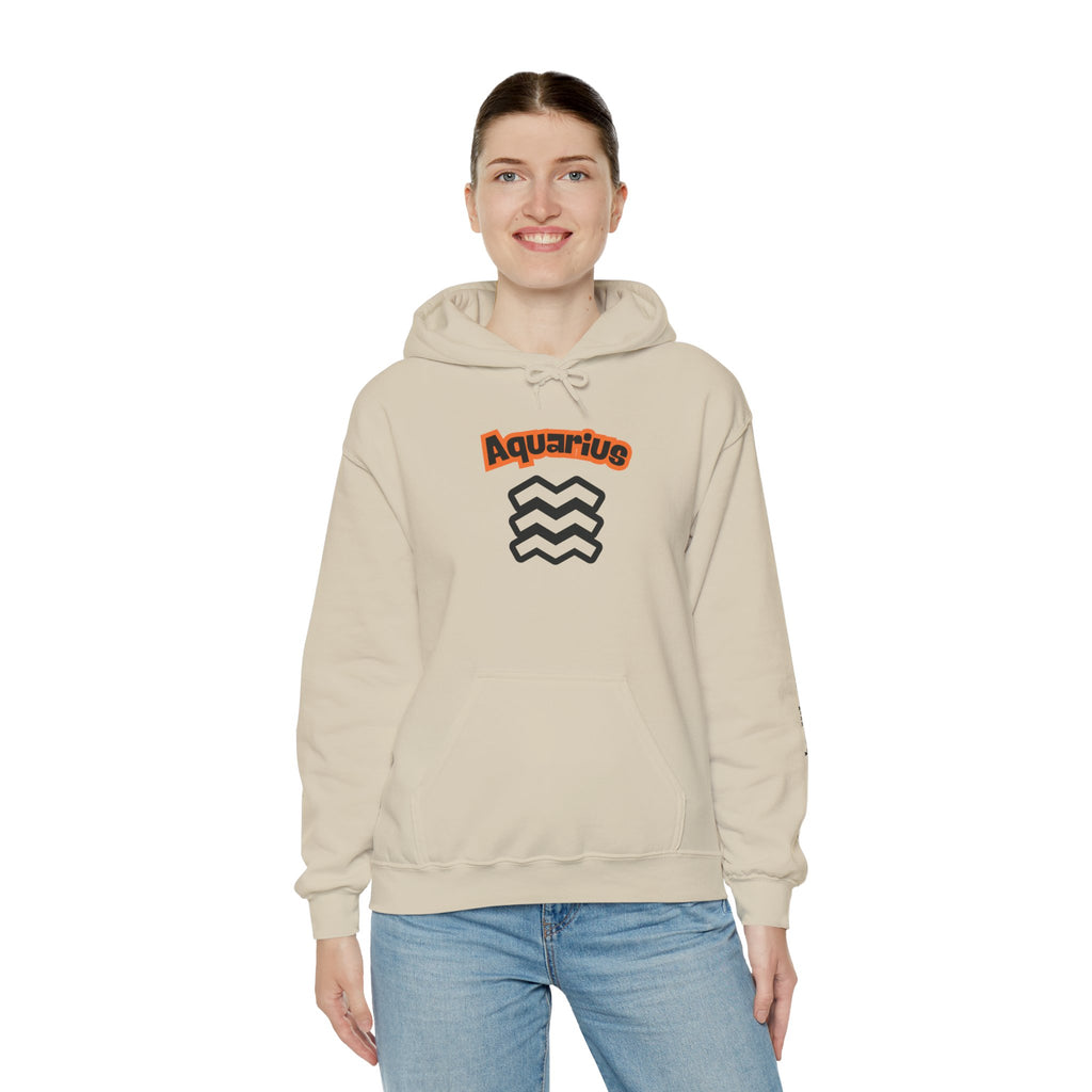SABAS Aquarius Hoodie — Zodiac Graphic Hooded Sweatshirt Unisex