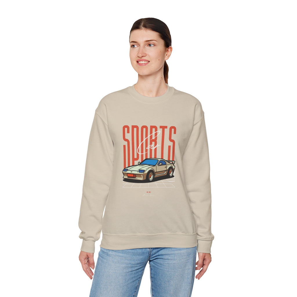 SABAS-Sports Car Sweatshirt — Vintage Racing Graphic Crewneck