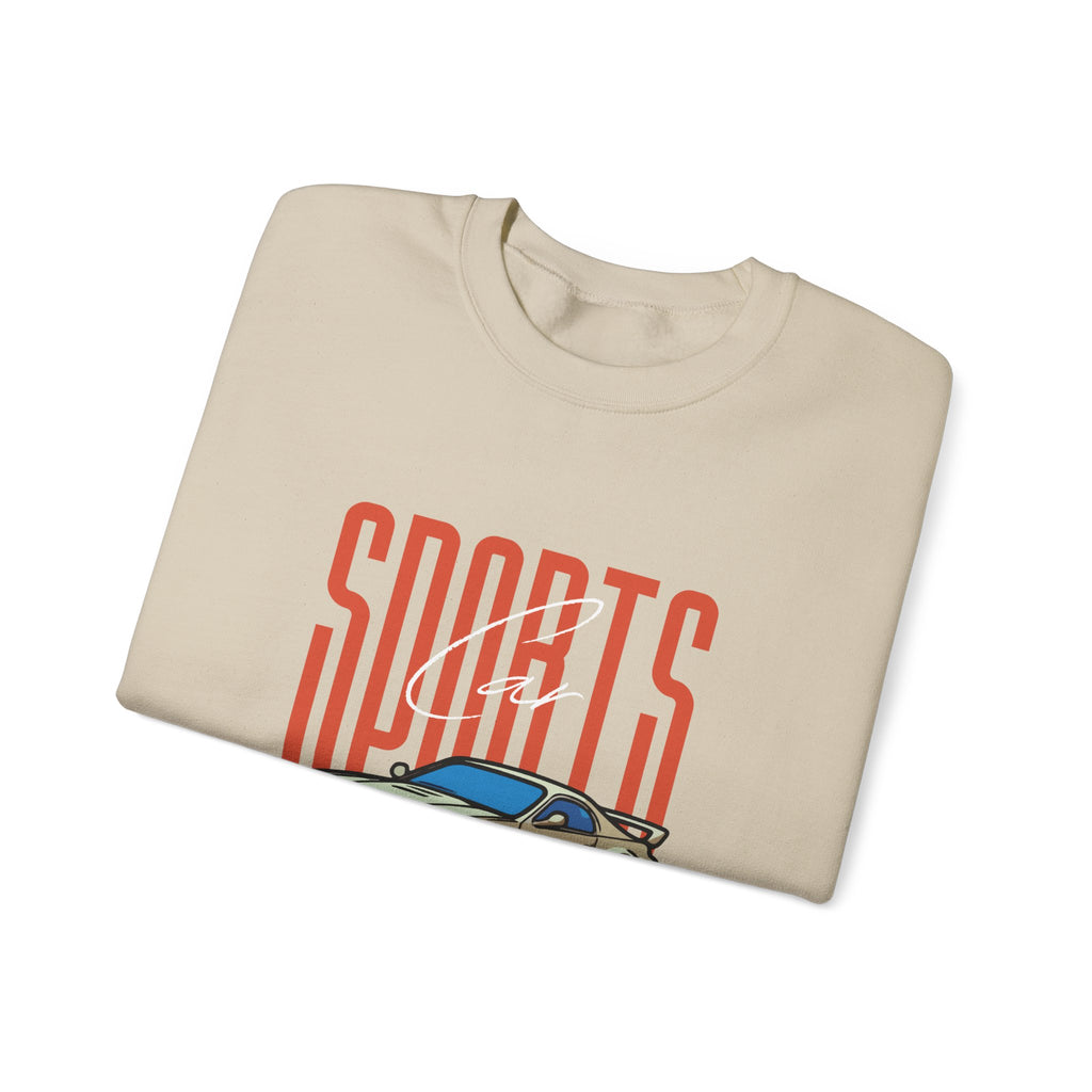 SABAS-Sports Car Sweatshirt — Vintage Racing Graphic Crewneck