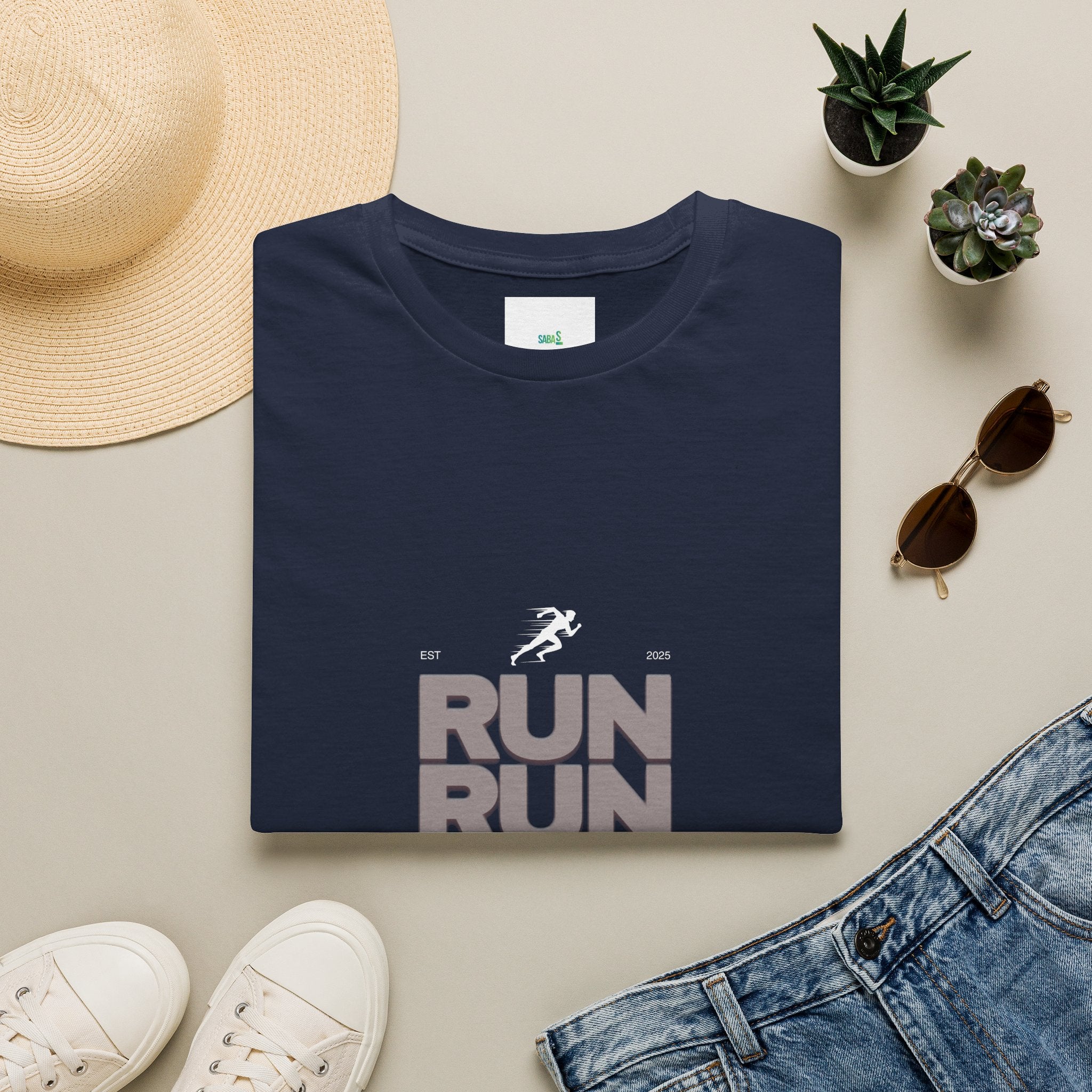 Sabas Ask For Run T-Shirt — Unisex-Minimalist Motivational Running Tee