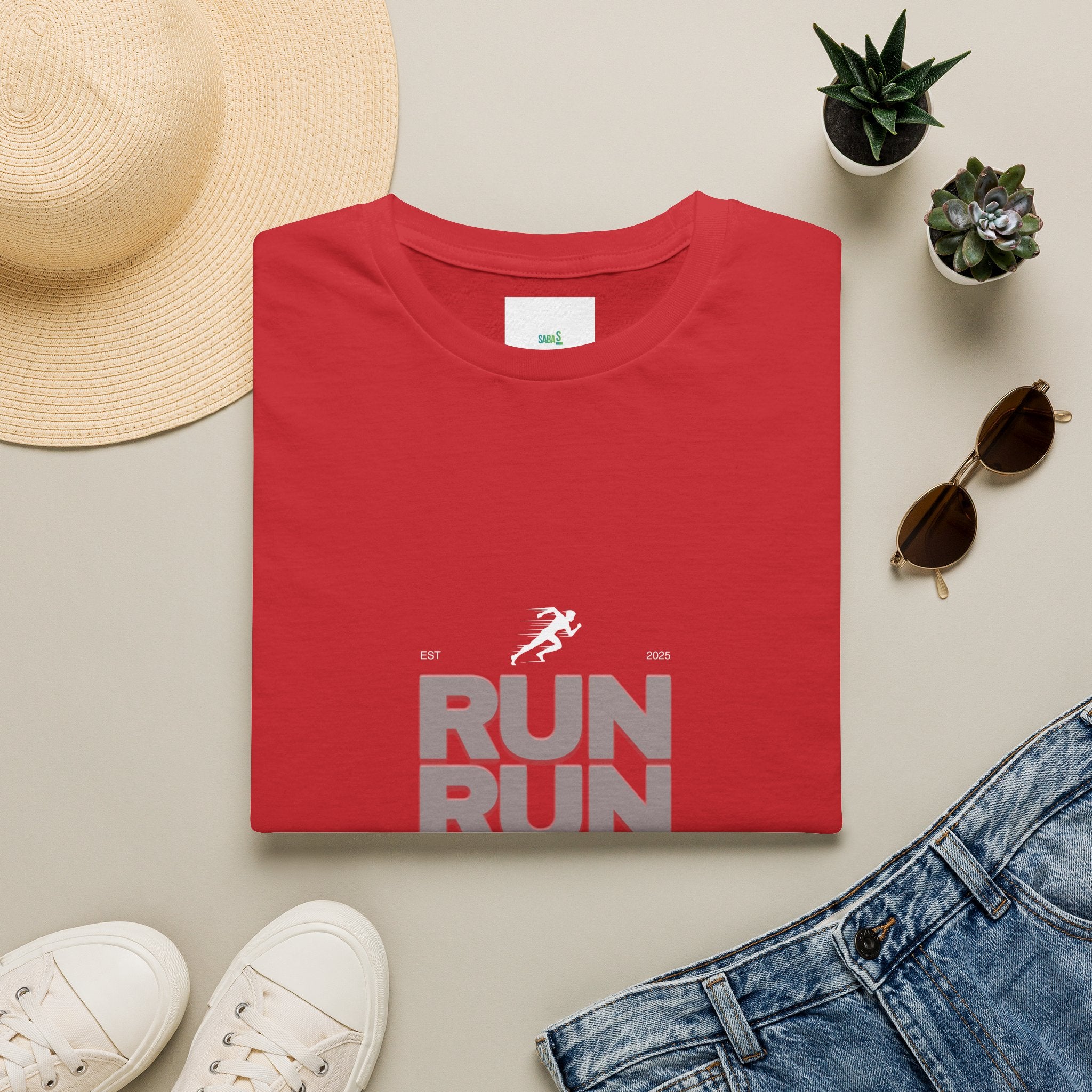Sabas Ask For Run T-Shirt — Unisex-Minimalist Motivational Running Tee