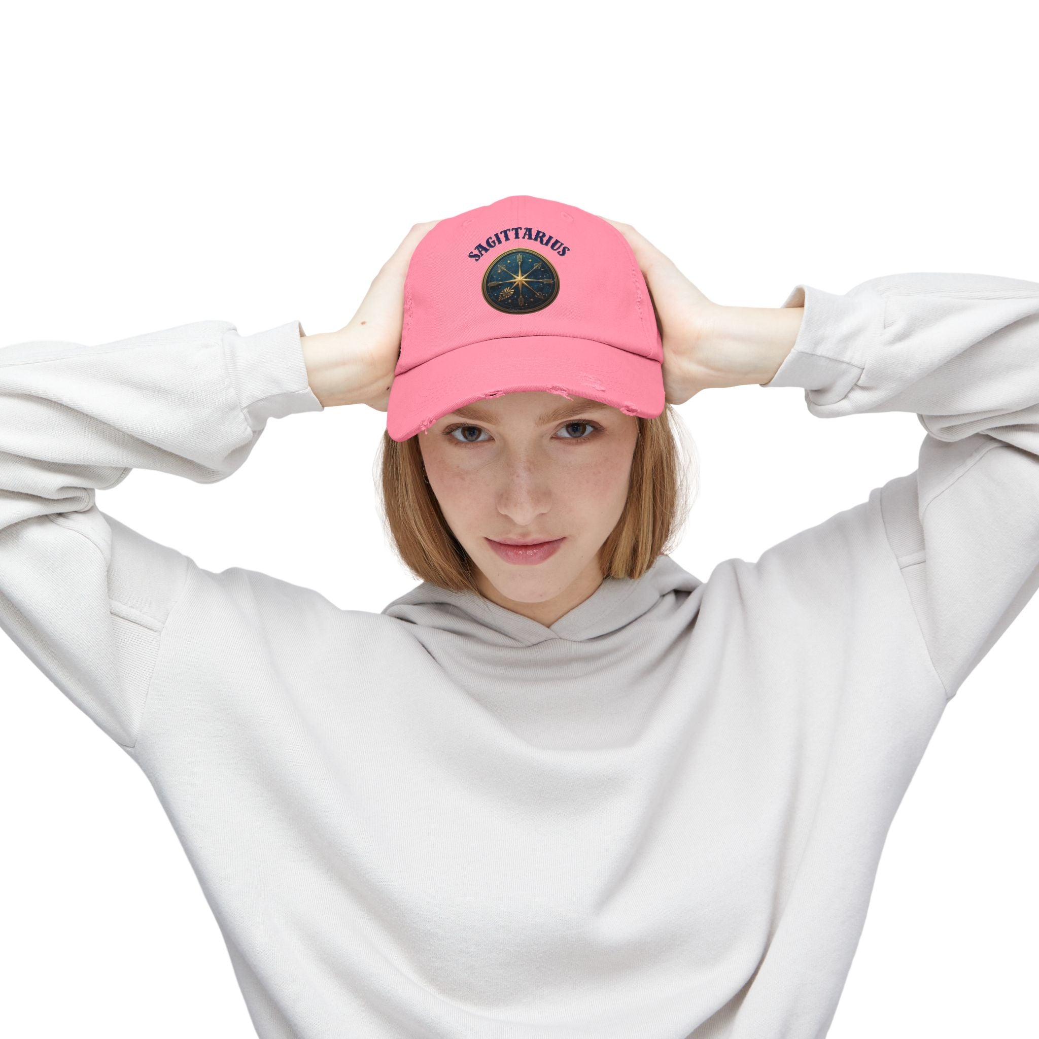 SABAS Sagittarius Distressed Cap Zodiac Star Compass Cap
