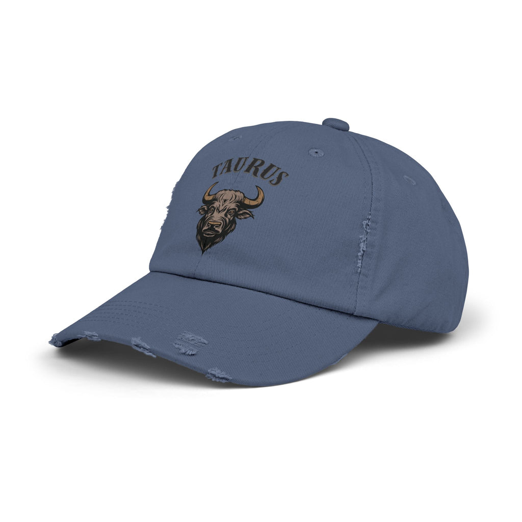 SABAS Taurus Zodiac Sign Distressed Cap