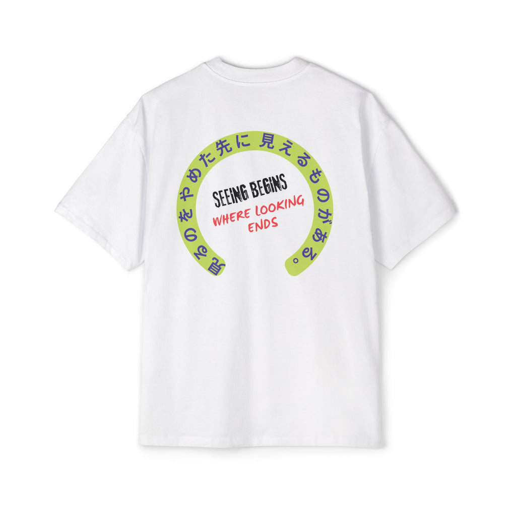 SABAS Men's Heavy Oversized Tee - White Color Fits All Size