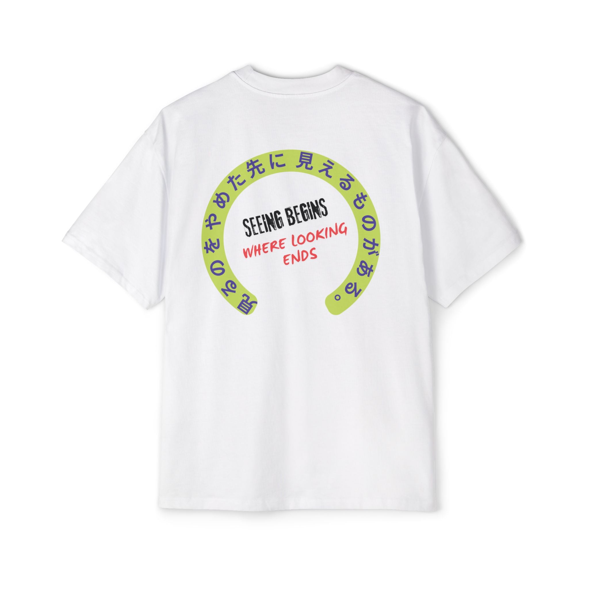 SABAS Men's Heavy Oversized Tee - White Color Fits All Size