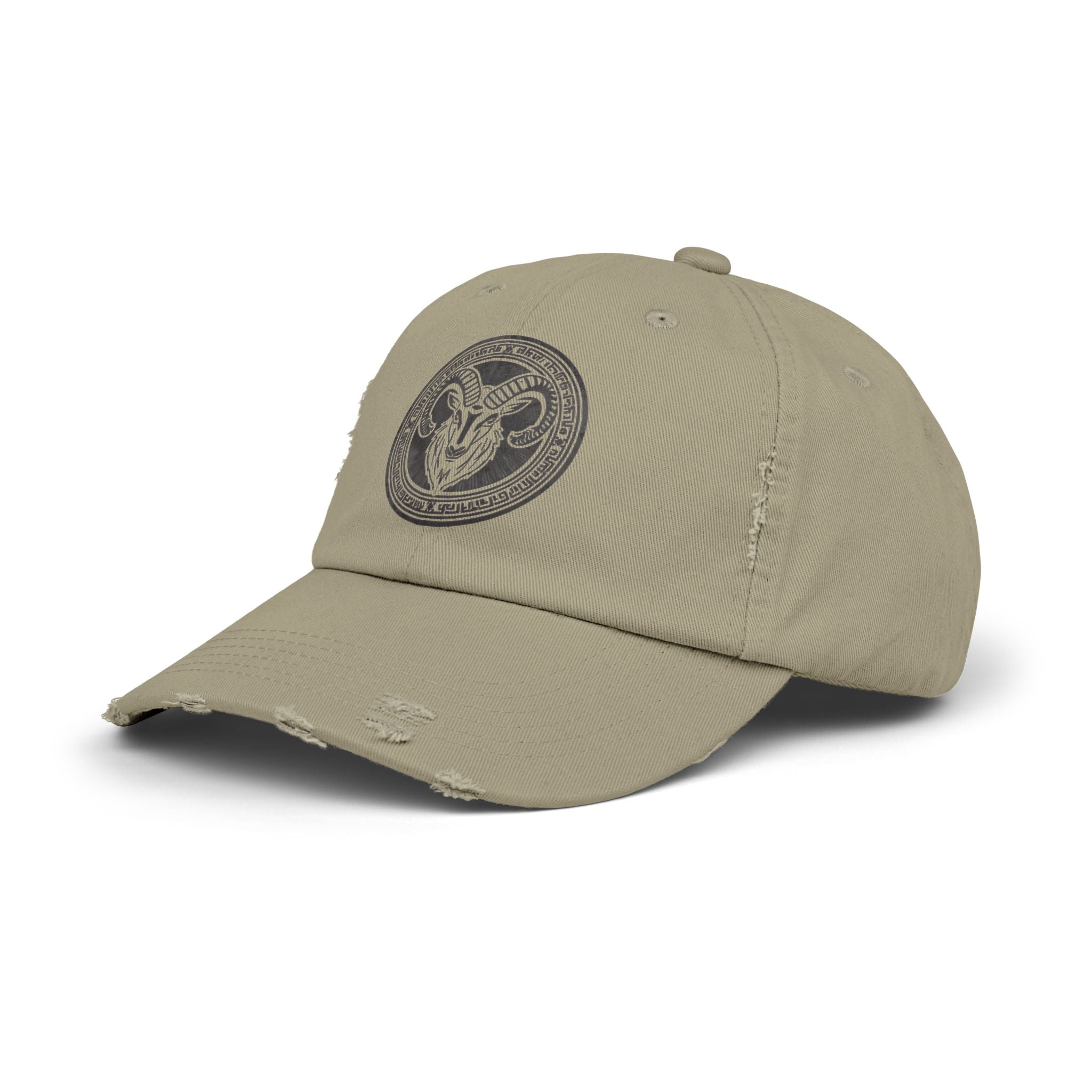 SABAS Capricorn Zodiac Sign Distressed Cap