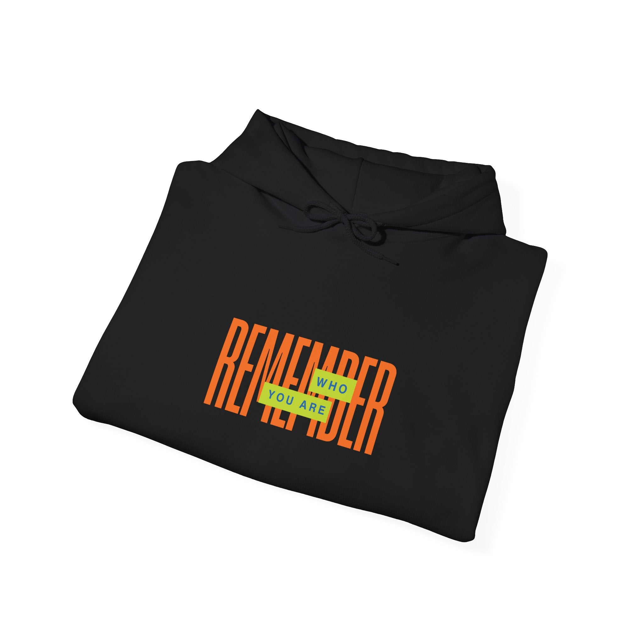 SABAS Remember Who You Are - Hoodie  Retro Orange & Green Graphic Pullover