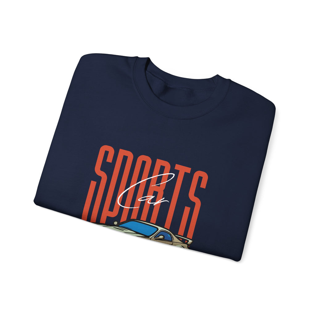 SABAS-Sports Car Sweatshirt — Vintage Racing Graphic Crewneck