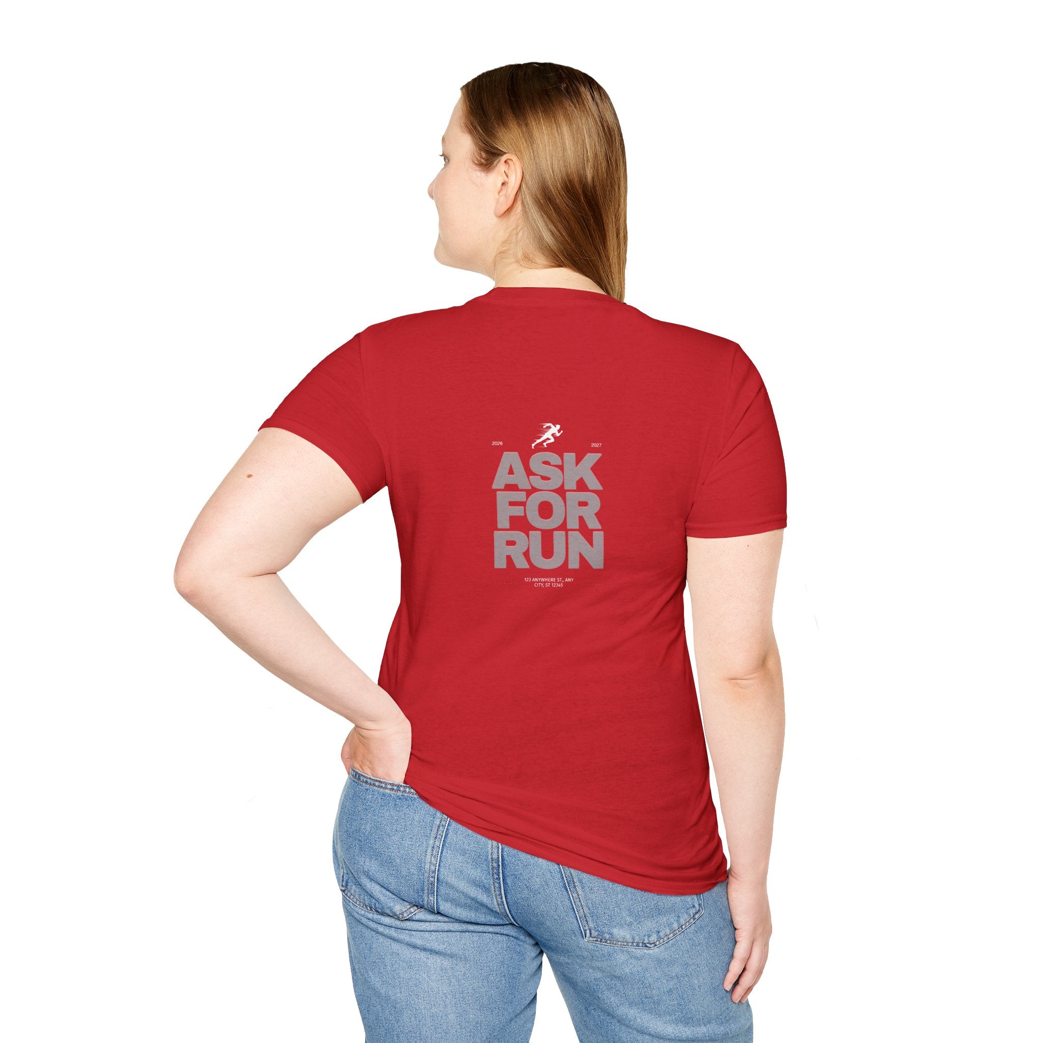 Sabas Ask For Run T-Shirt — Unisex-Minimalist Motivational Running Tee
