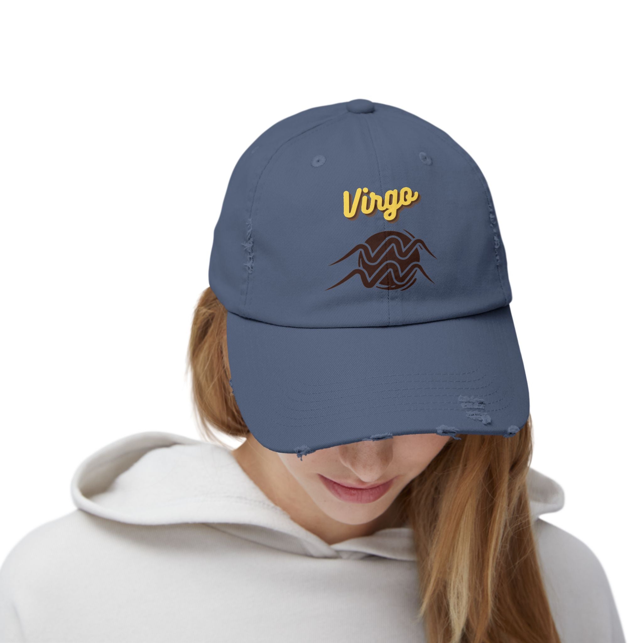 SABAS Virgo Distressed Cap Zodiac Sign