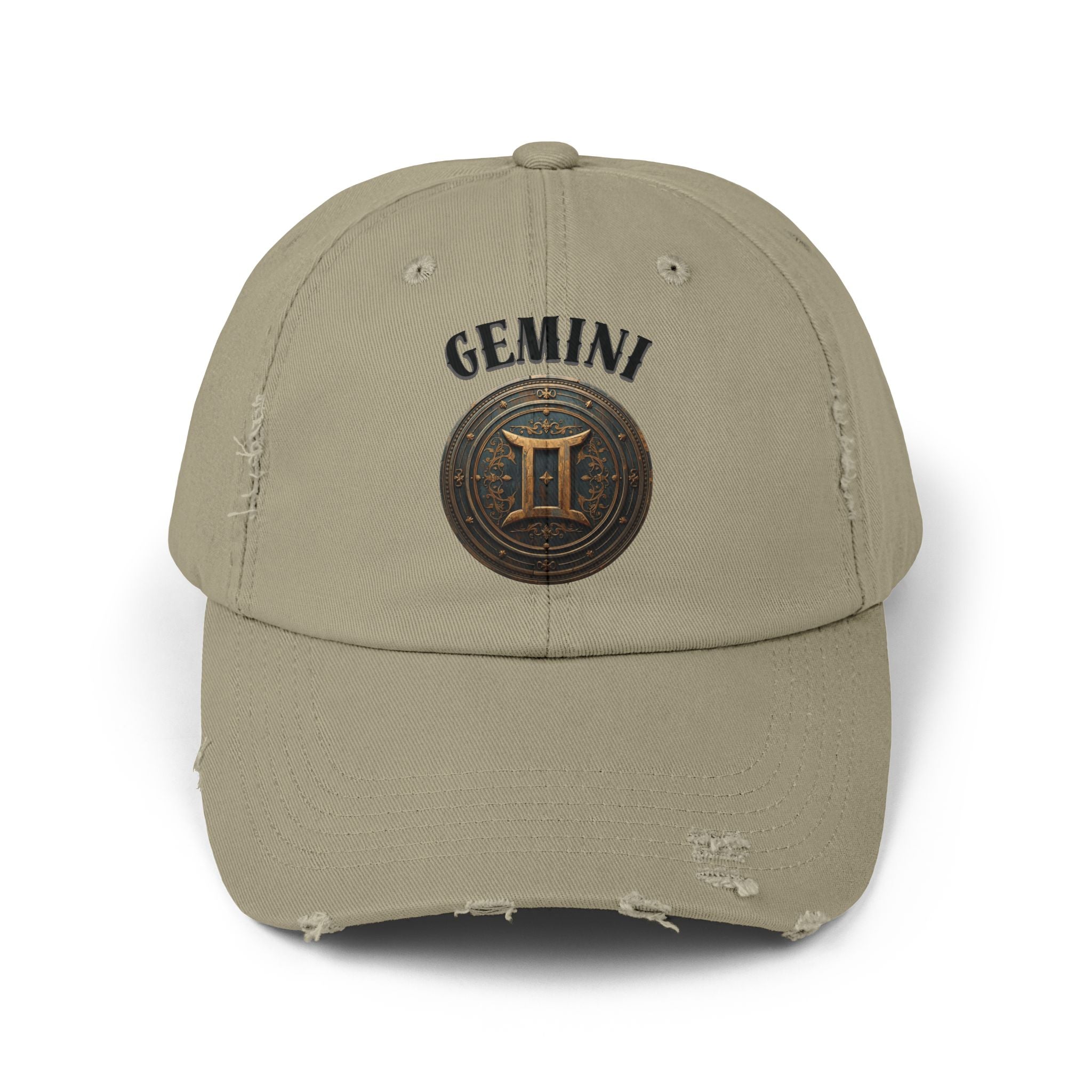 SABAS Gemini Zodiac Sign Distressed Cap