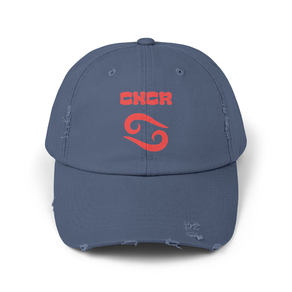 SABAS Cancer Zodiac Distressed Cap
