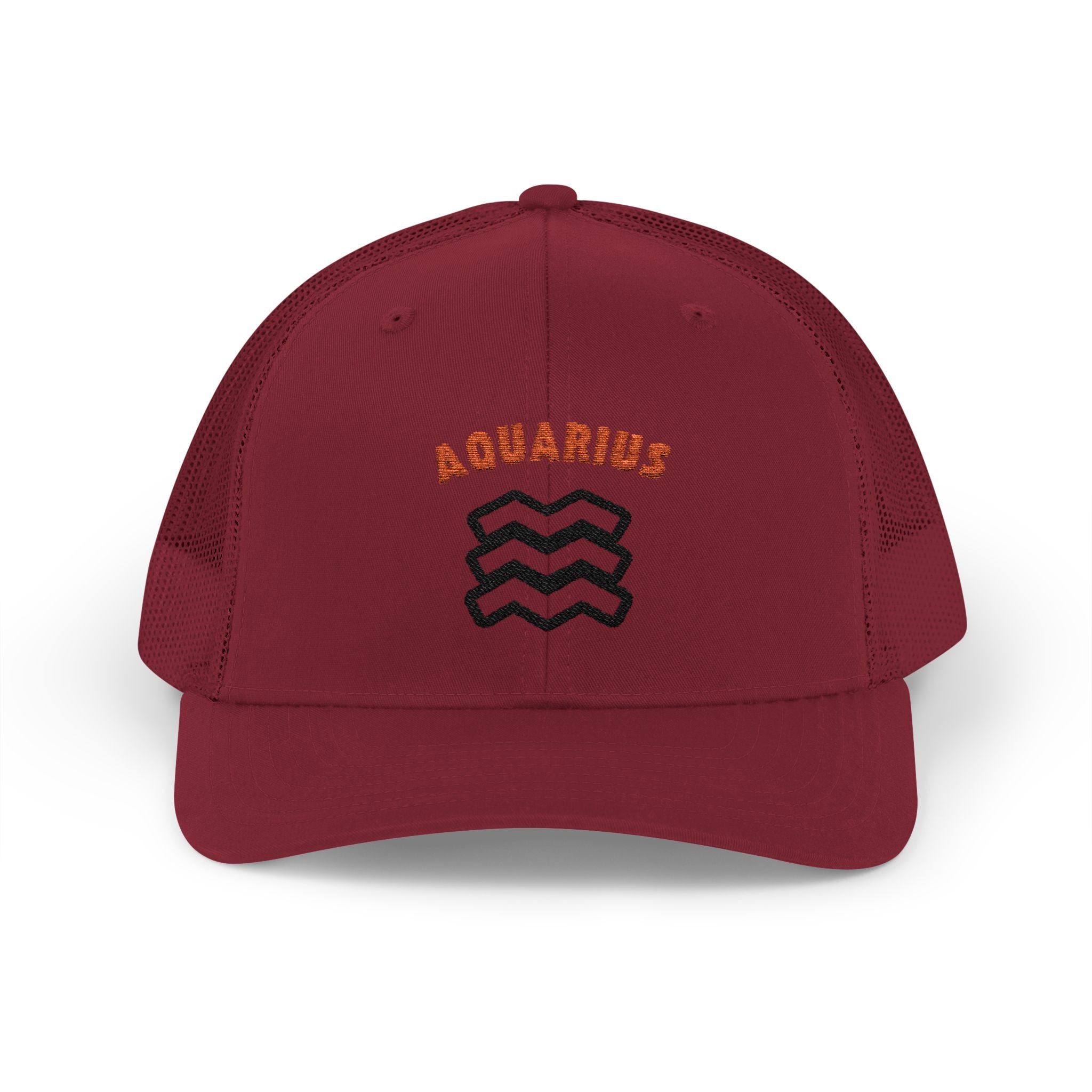 SABAS Embroidered Snapback Trucker Cap – Aquarius Zodiac Cap