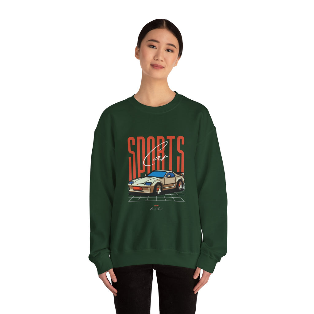SABAS-Sports Car Sweatshirt — Vintage Racing Graphic Crewneck