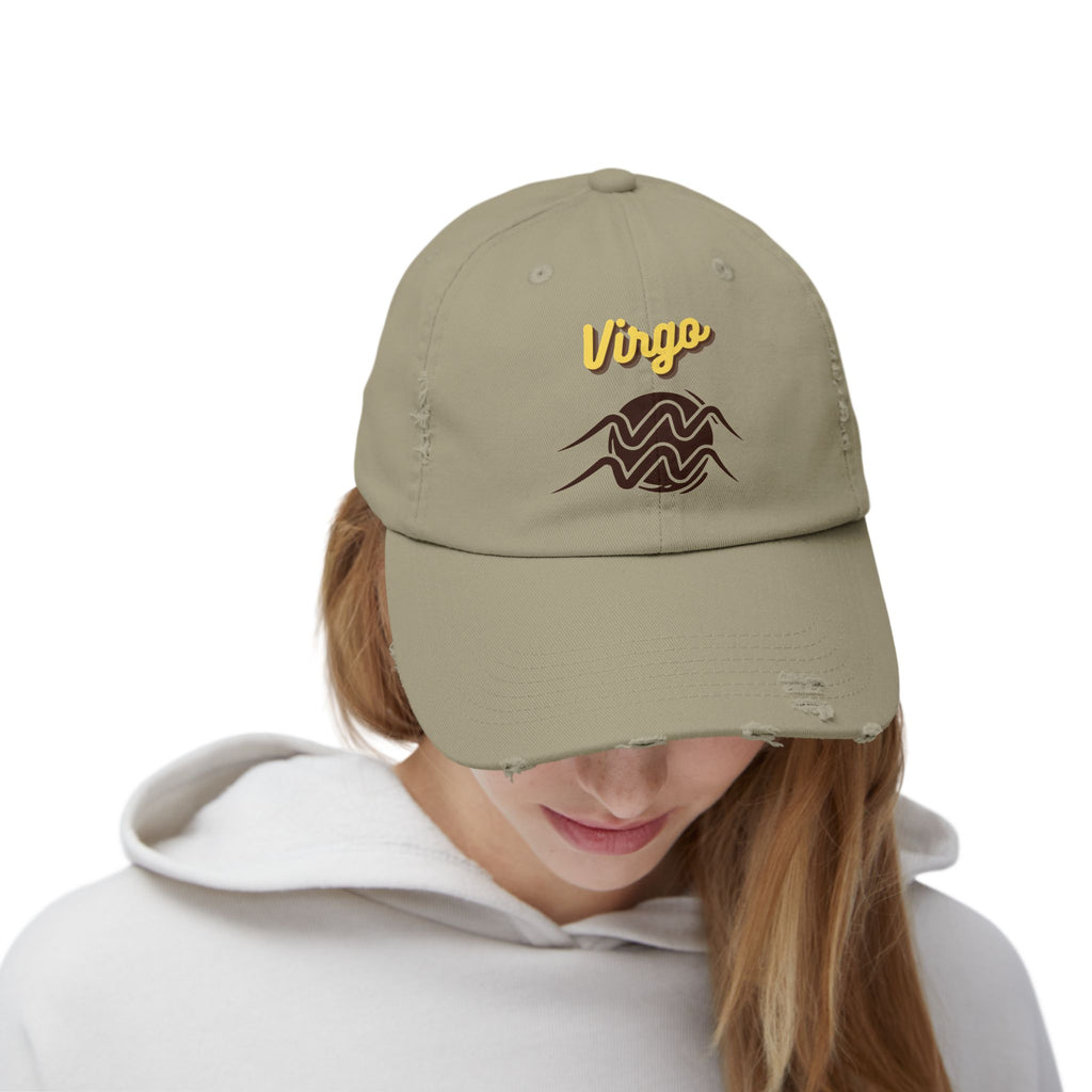 SABAS Virgo Distressed Cap Zodiac Sign