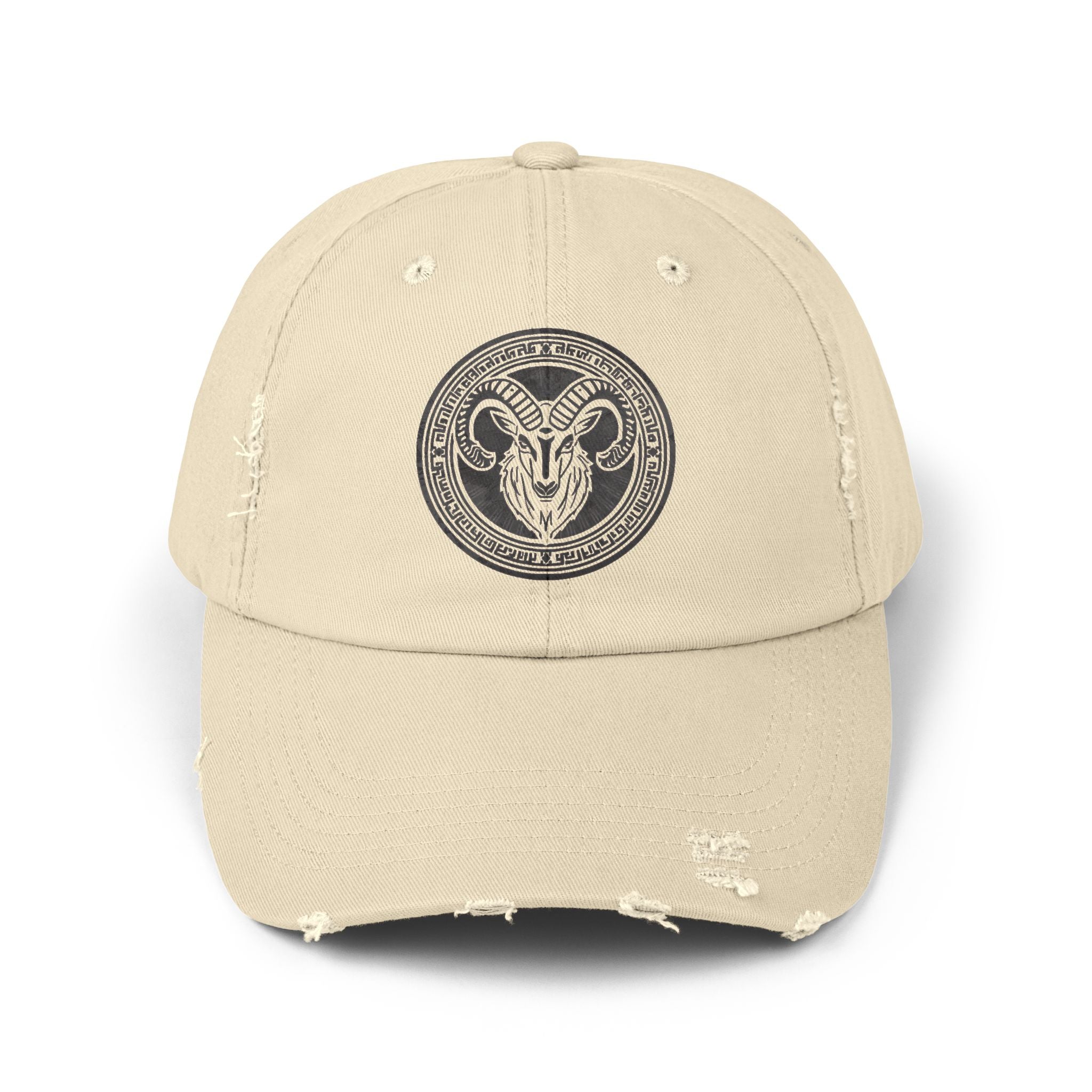 SABAS Capricorn Zodiac Sign Distressed Cap