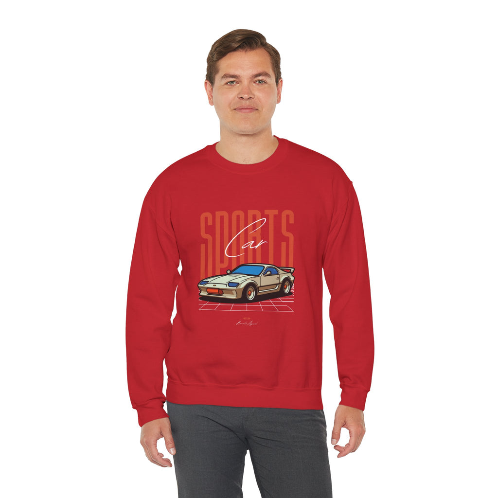 SABAS-Sports Car Sweatshirt — Vintage Racing Graphic Crewneck