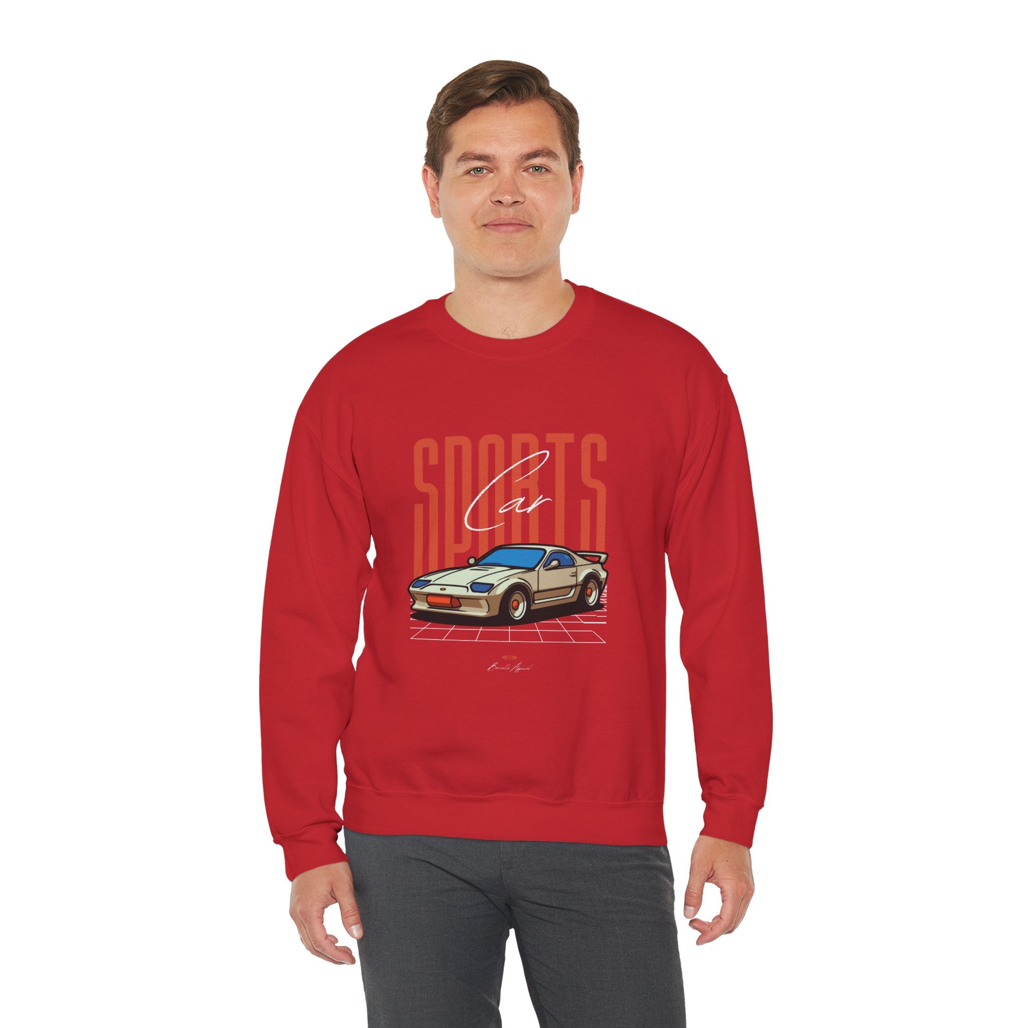 SABAS-Sports Car Sweatshirt — Vintage Racing Graphic Crewneck