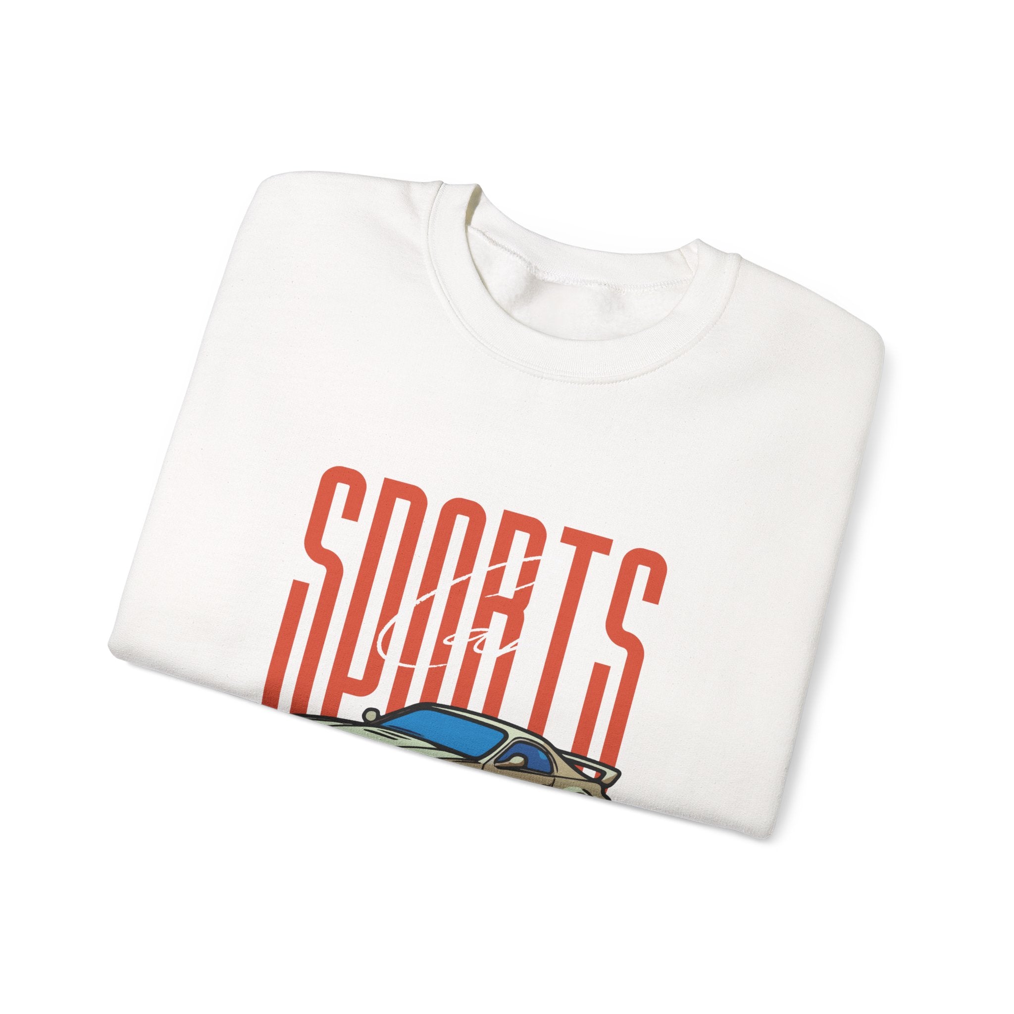 SABAS-Sports Car Sweatshirt — Vintage Racing Graphic Crewneck