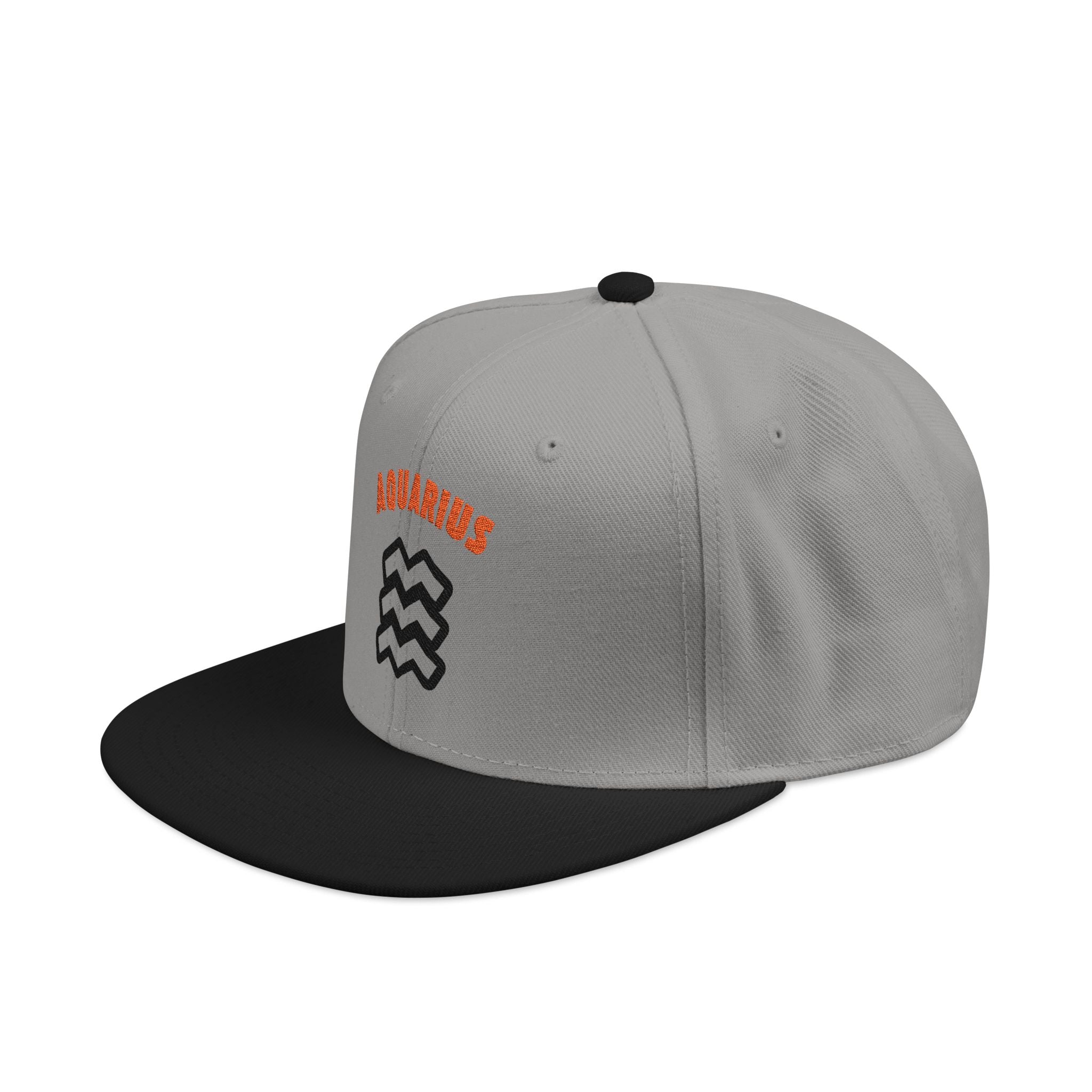 SABAS Embroidered Snapback Hat - Aquarius Zodiac Sign
