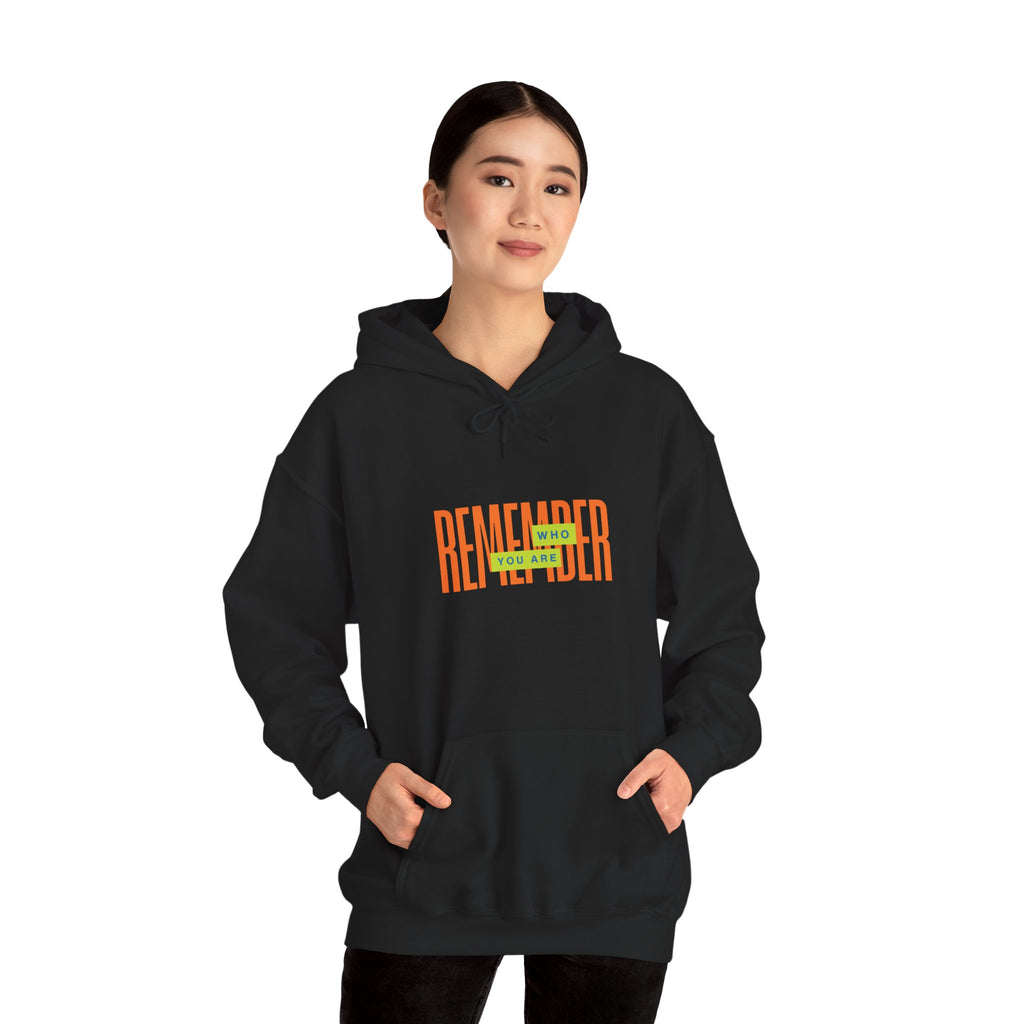 SABAS Remember Who You Are - Hoodie  Retro Orange & Green Graphic Pullover