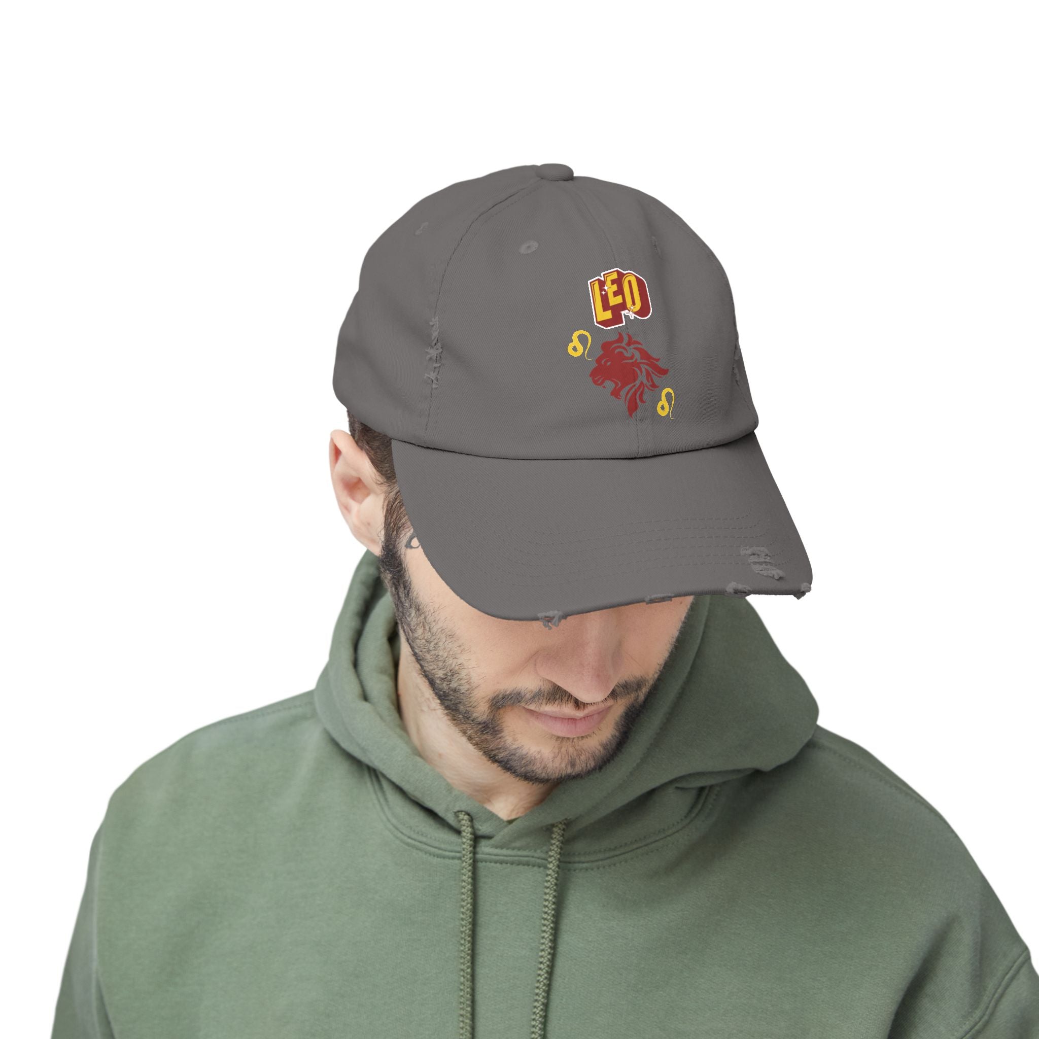 SABAS Leo Zodiac Distressed Cap